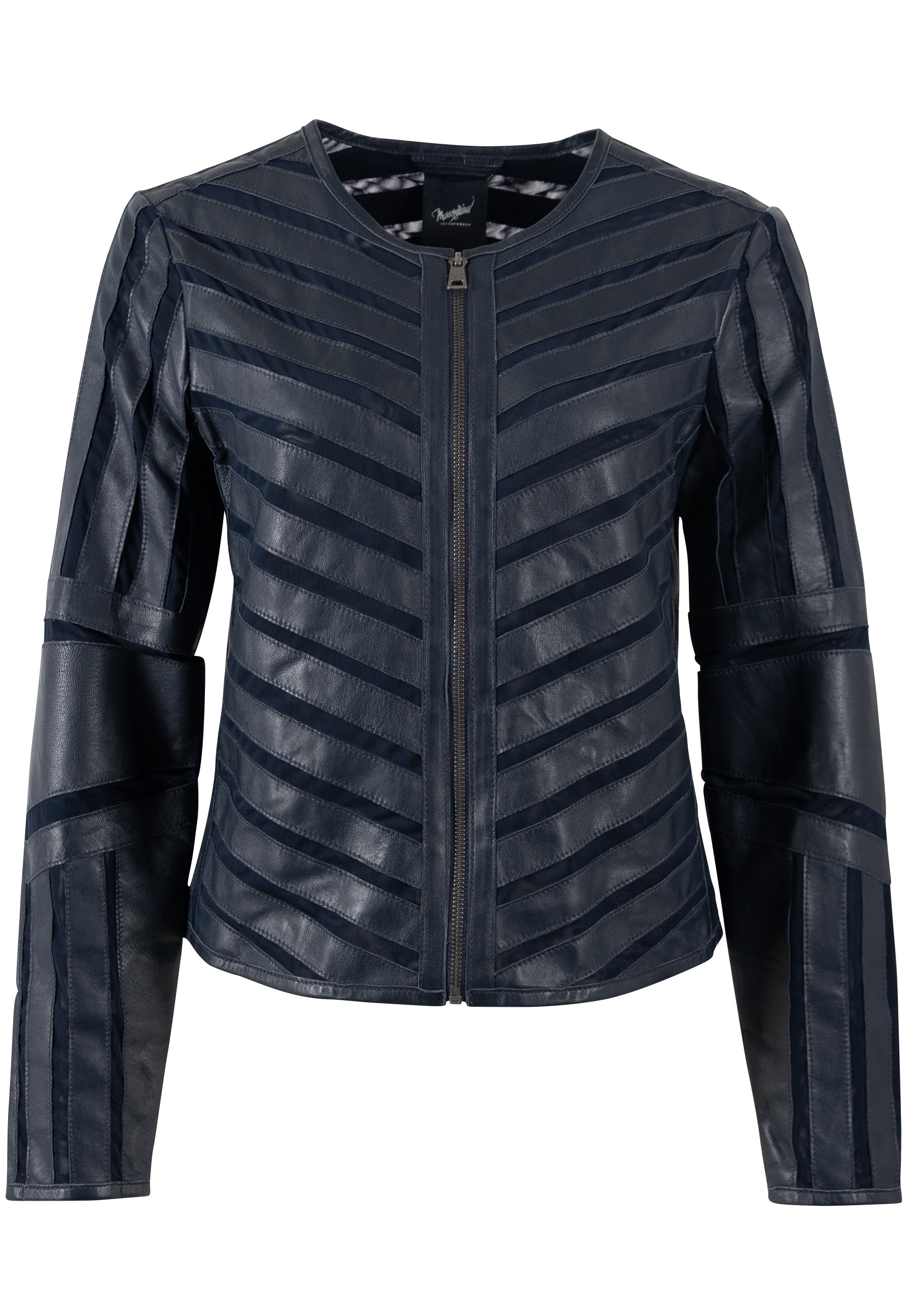 Mauritius Lederjacke "MWSuri", im Materialmix, Mesh-Einsätze günstig online kaufen