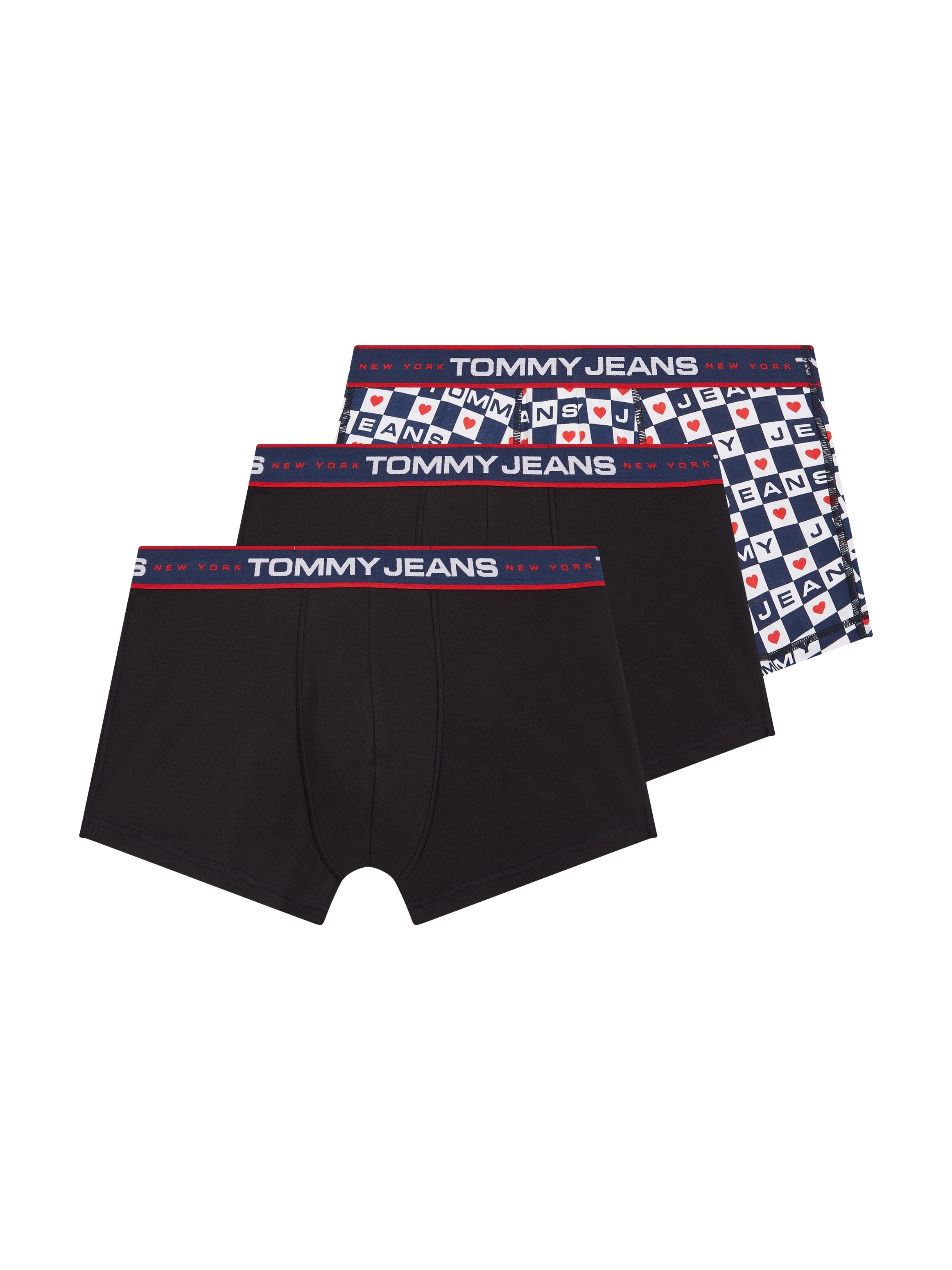Tommy Hilfiger Underwear Trunk »3P TRUNK PRINT«, (Packung, 3 St., 3er-Pack), mit elastischem Logo-Bund