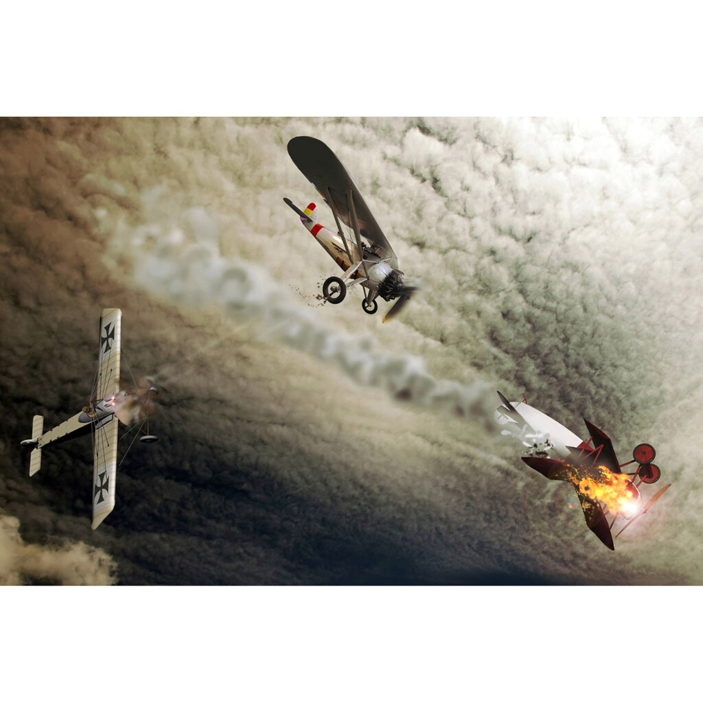 Papermoon Fototapete »Flugzeug Kampf«