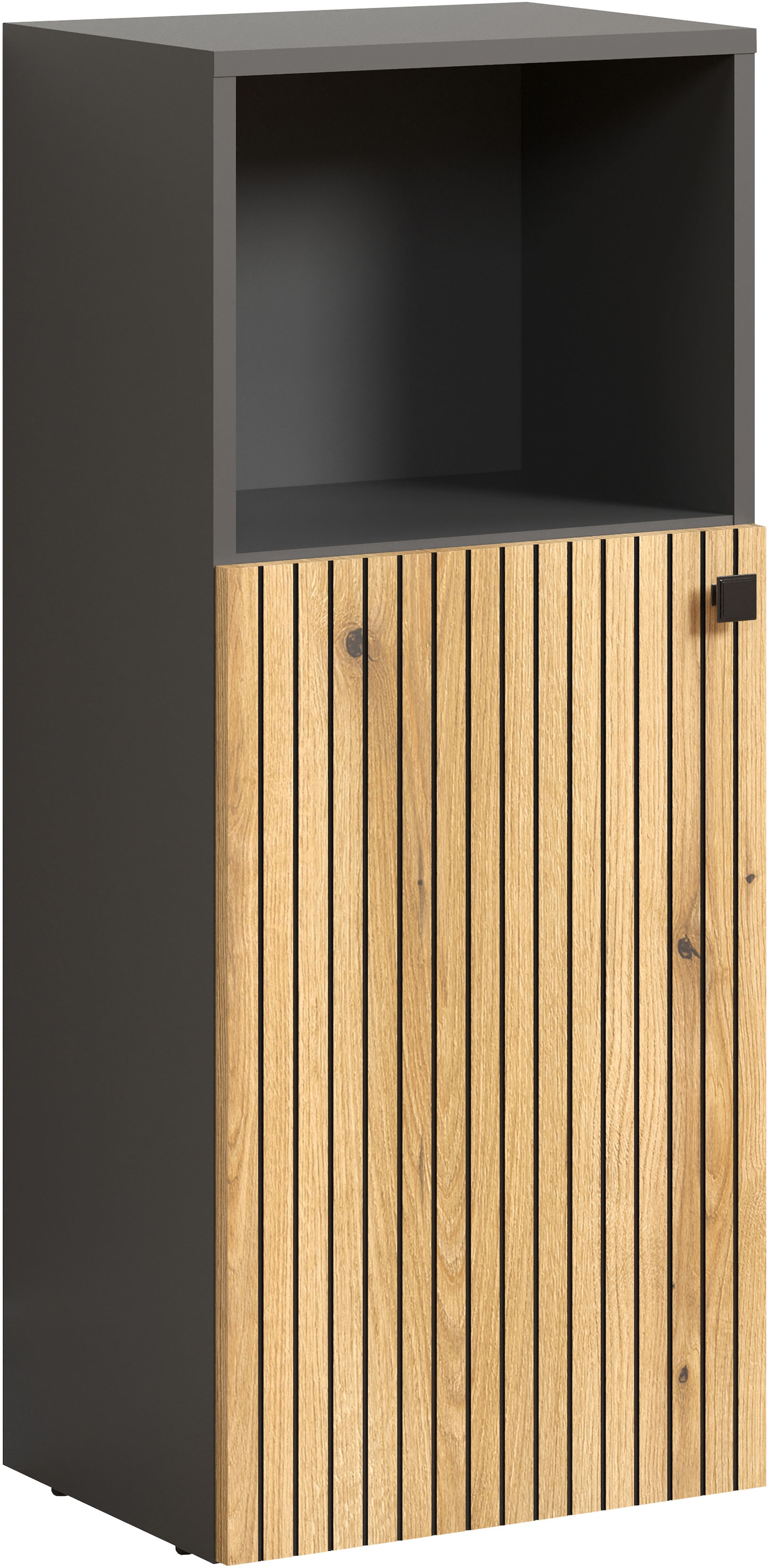welltime Unterschrank "Amrum", Badschrank mit offenem Fach und Rillenoptik günstig online kaufen