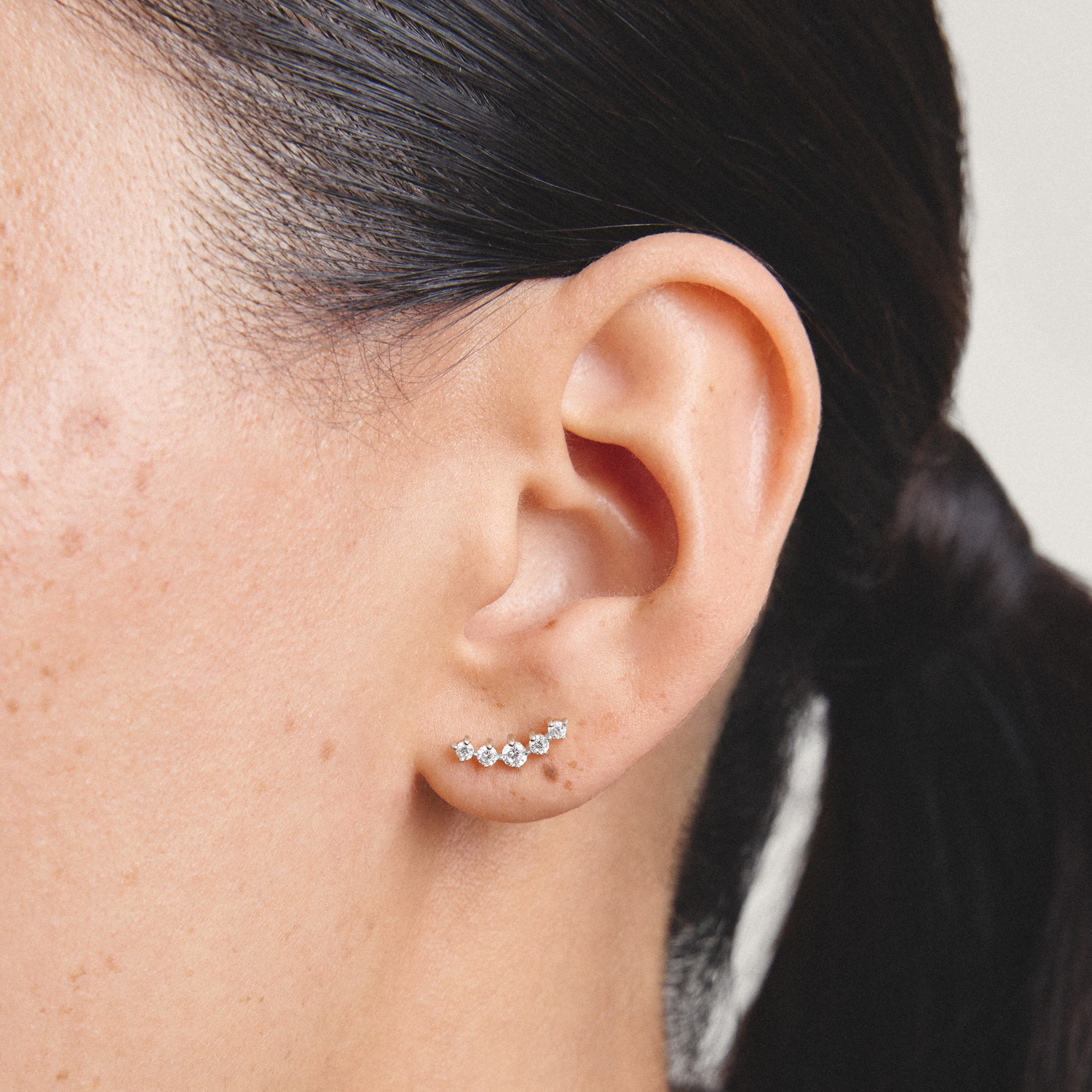 THOMAS SABO Paar Ohrstecker »gebogen, mit Zirkonia« mit Zirkonia (synth.)
