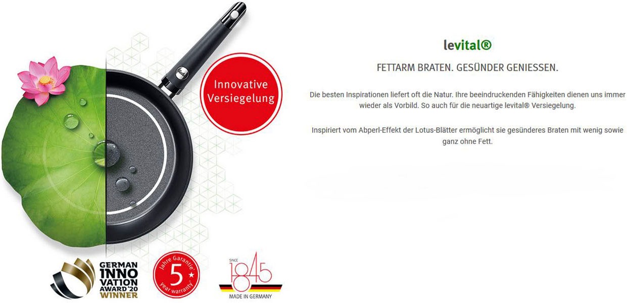 Fissler Bratpfanne »levital comfort«, | Aluminium BAUR bestellen