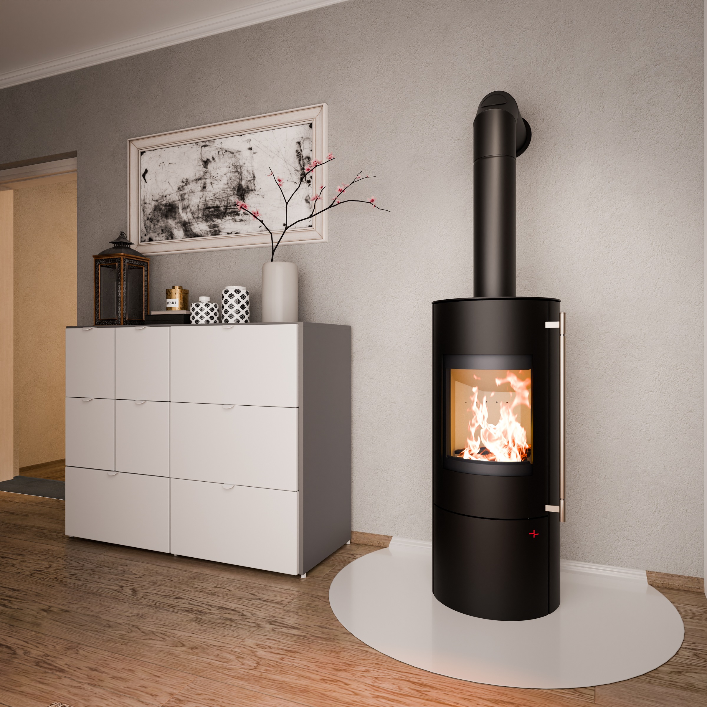 Haas + Sohn Kaminofen »LURE, tief-schwarz«