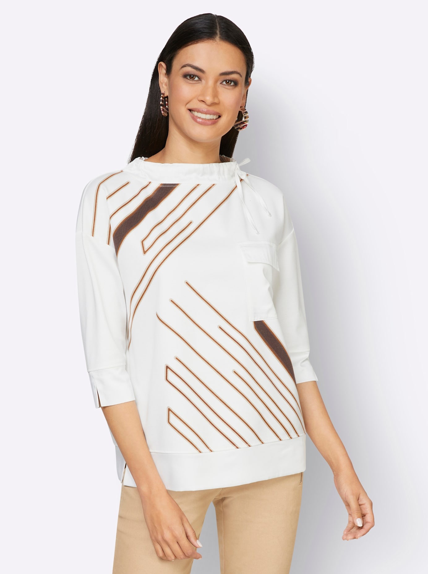 creation L 3/4-Arm-Shirt "Shirt" 1 Stk. tlg. günstig online kaufen