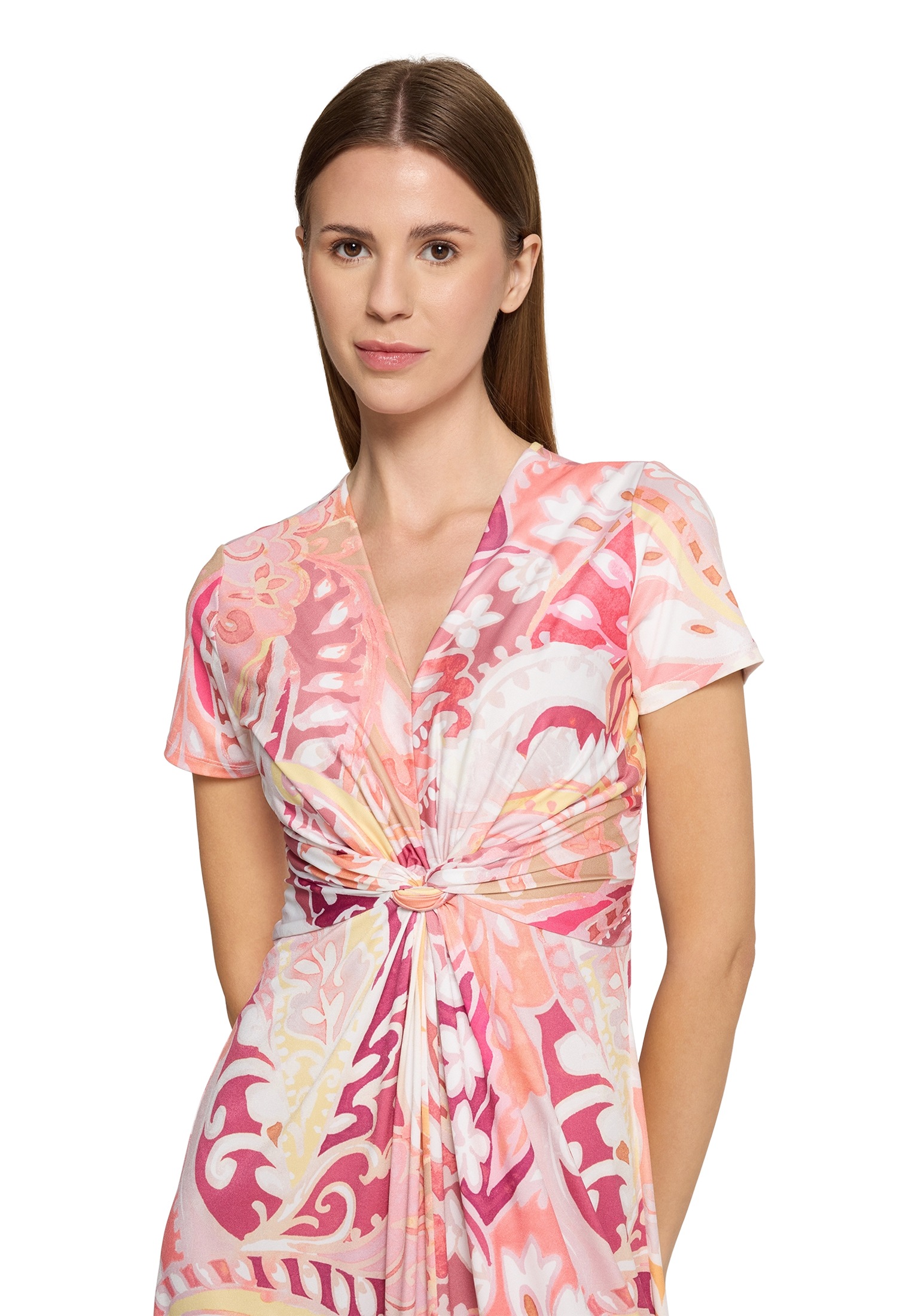 Betty Barclay Midikleid »Betty Barclay Damen Sommerkleid Midikleid mit Raffung«, Form