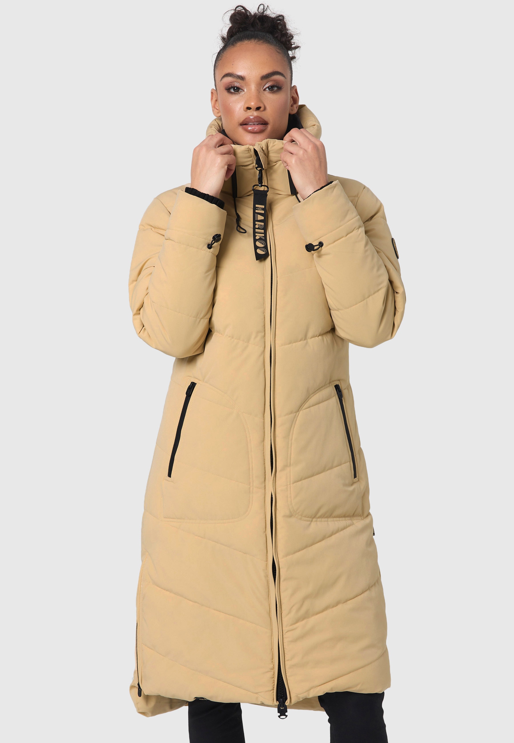 Marikoo Winterjacke "Benikoo", langer Winter Mantel gesteppt günstig online kaufen