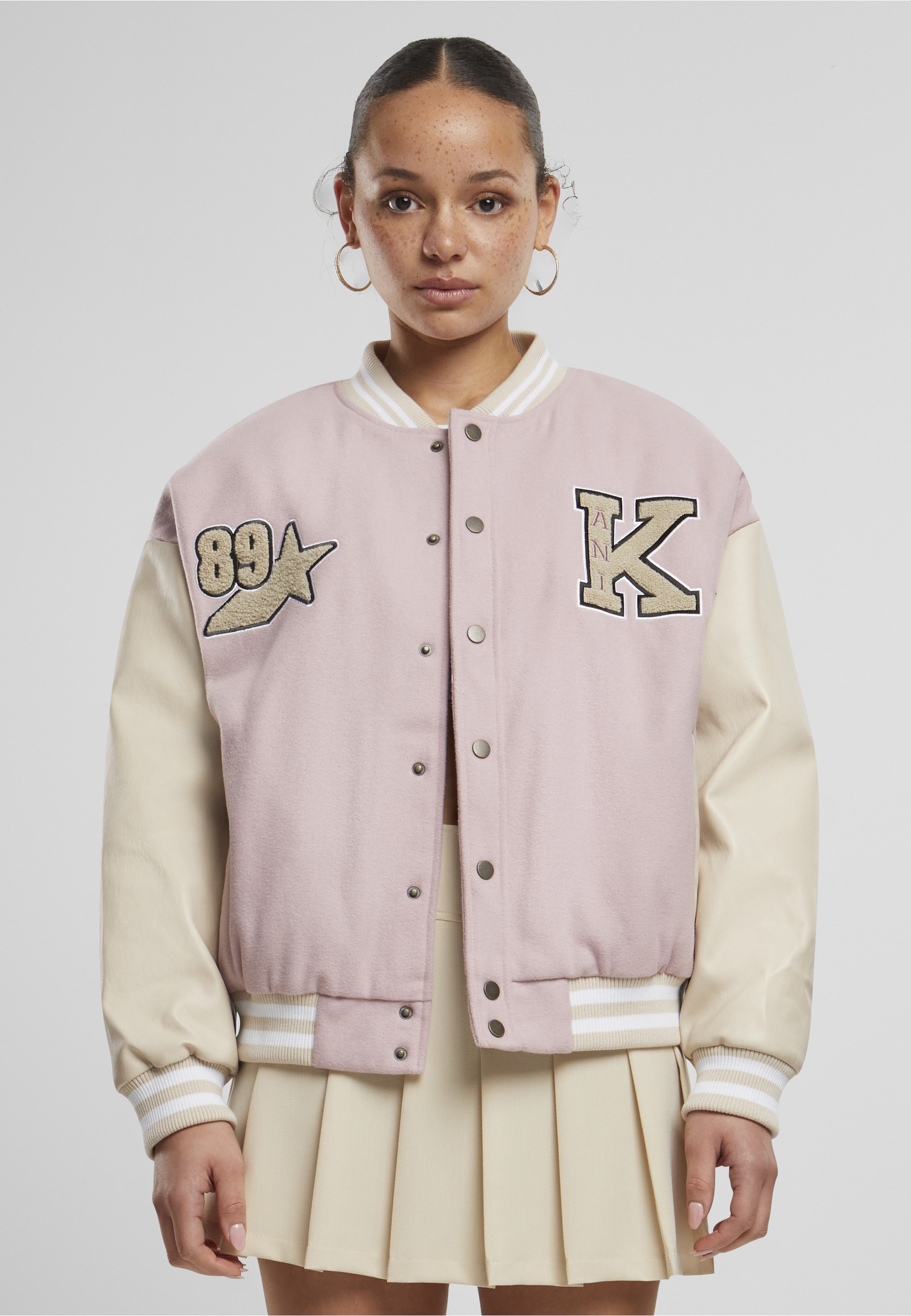 Karl Kani Collegejacke »Karl Kani Karl Kani Retro Patch Star Logo OS College Jacket« 1 Stk. tlg. ohne Kapuze