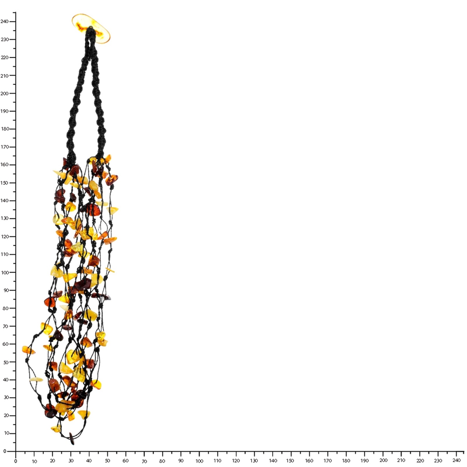 Ostsee-Schmuck Theda Link Chain Brown 50cm 2