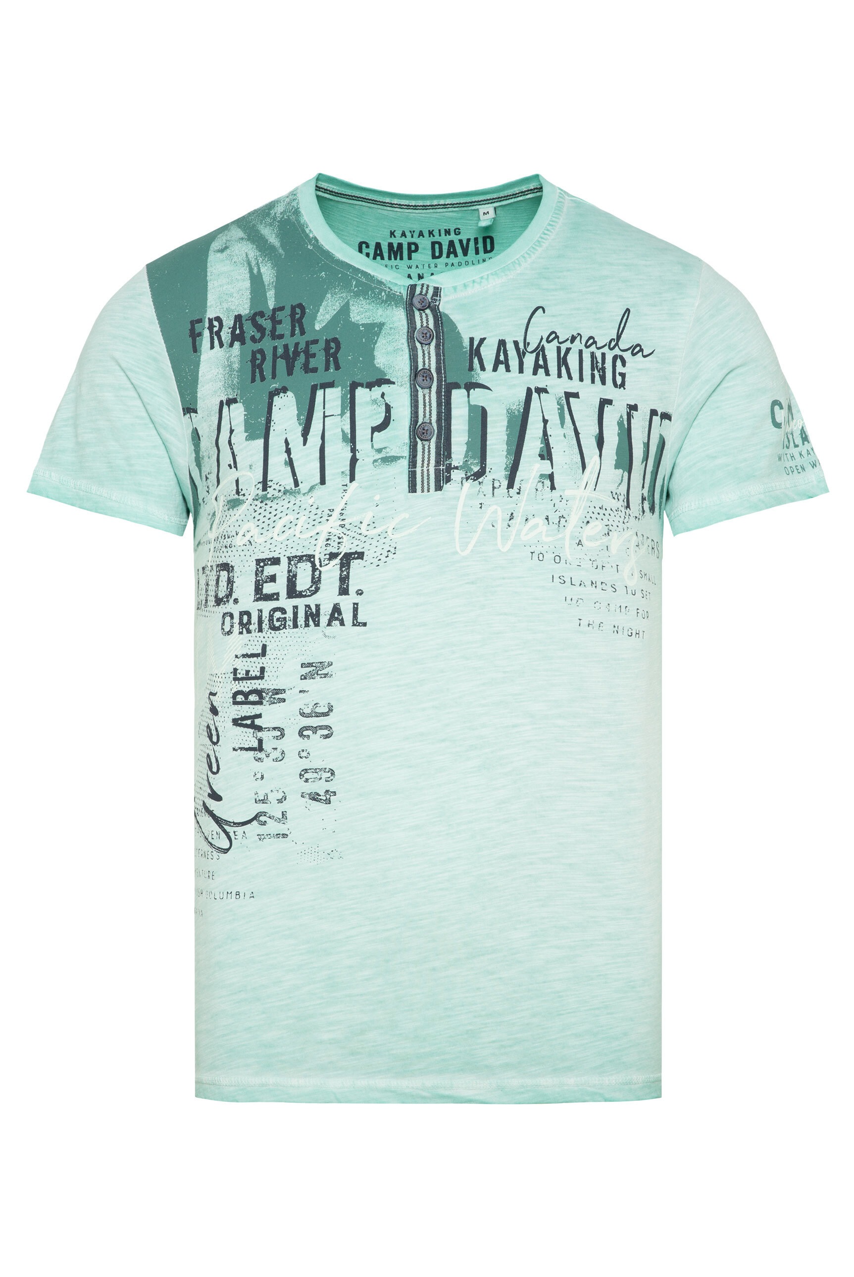 CAMP DAVID Rundhalsshirt, aus Baumwolle