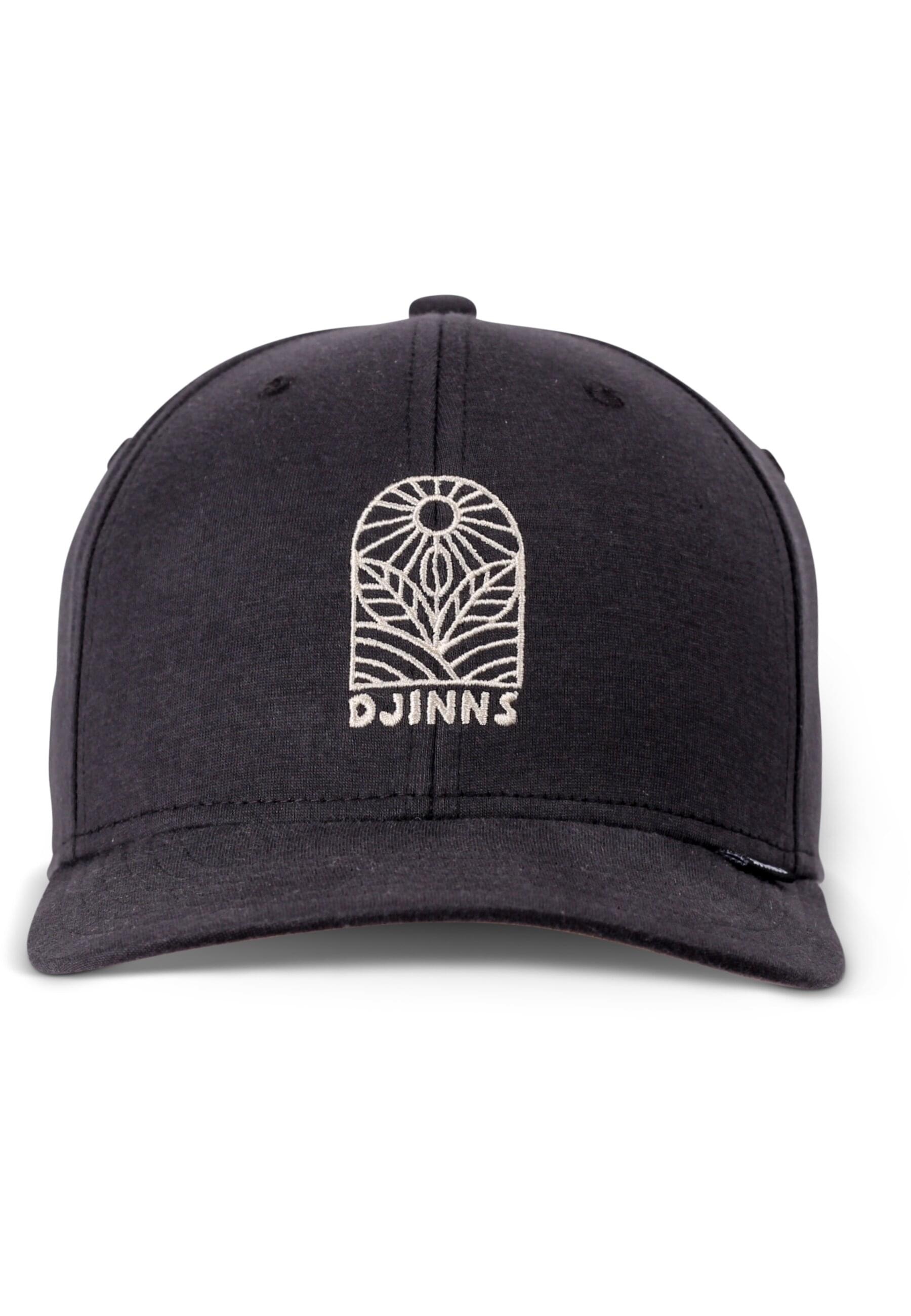 DJINNS Snapback Cap "Djinns 6P TrueFit Leaf Sun"schwarz, 80% Baumwolle, 20% Polyester, Caps