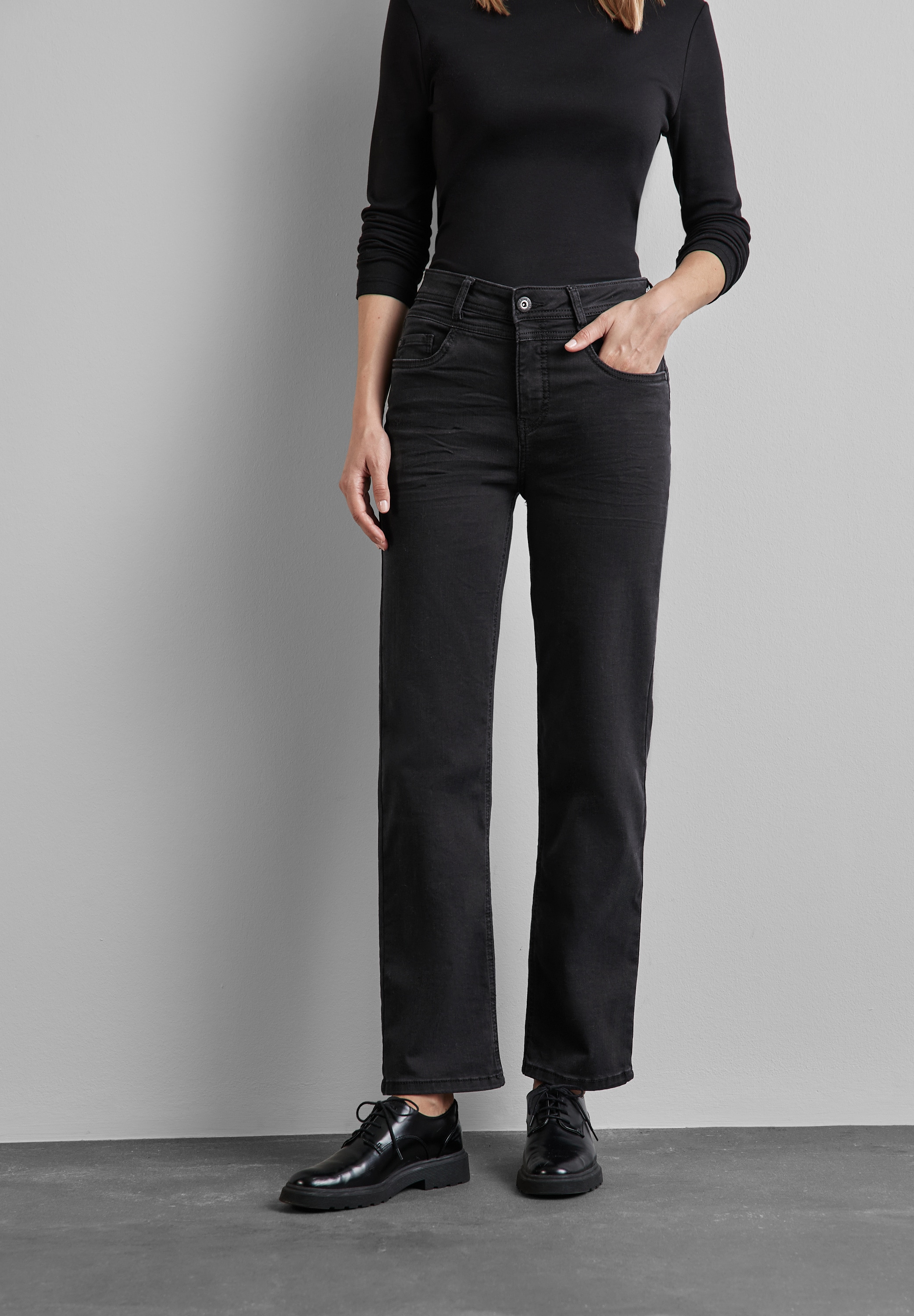 STREET ONE Comfort-fit-Jeans, High Waist