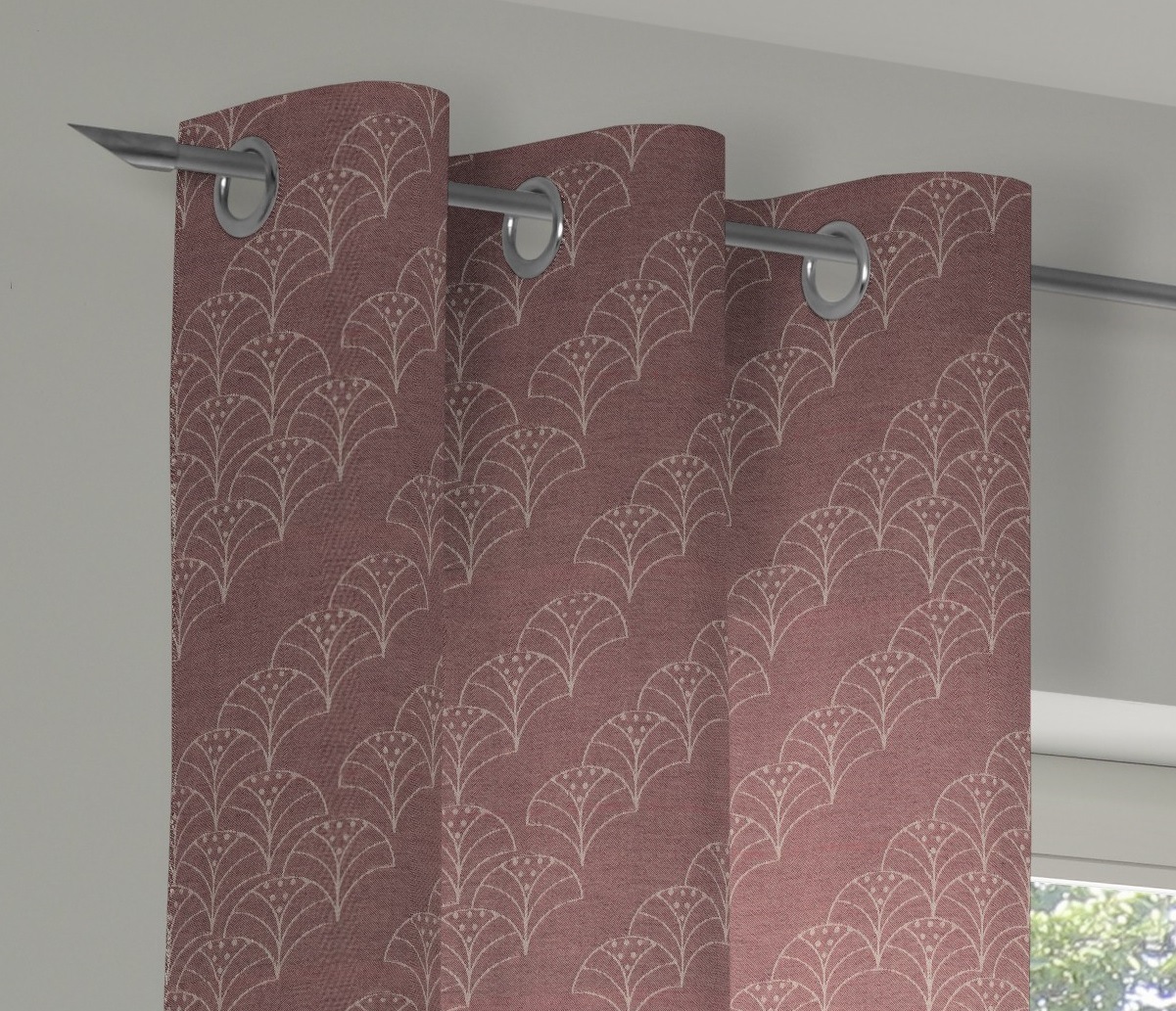 Thumbnail - Adam Vorhang "Argentinian Criolla Light" Ösen 1 Stk. tlg. aus 100% Bio-Baumwolle