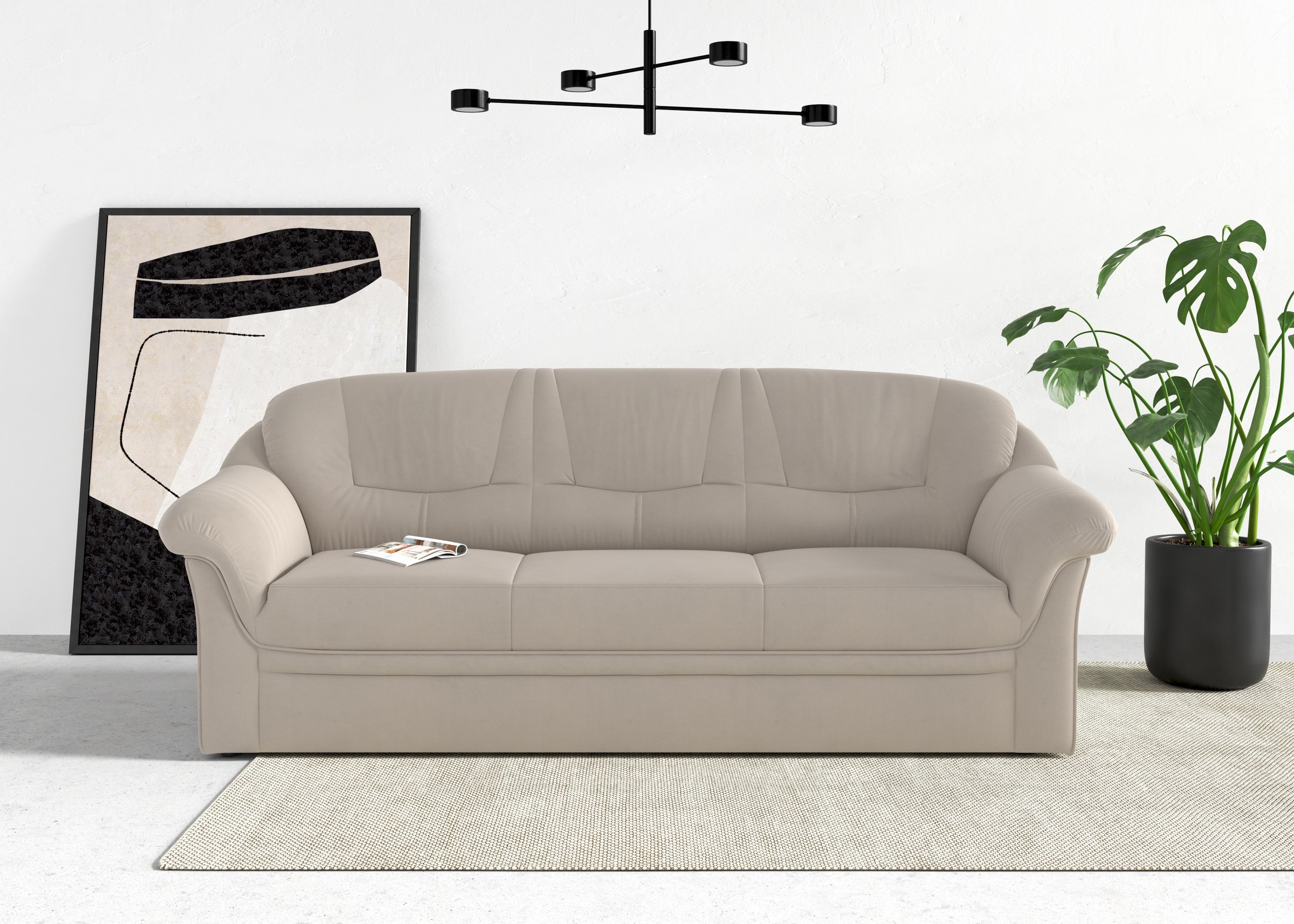 DOMO collection 3-Sitzer "Montana für kleine Räume, Breite 184cm, komfortab günstig online kaufen