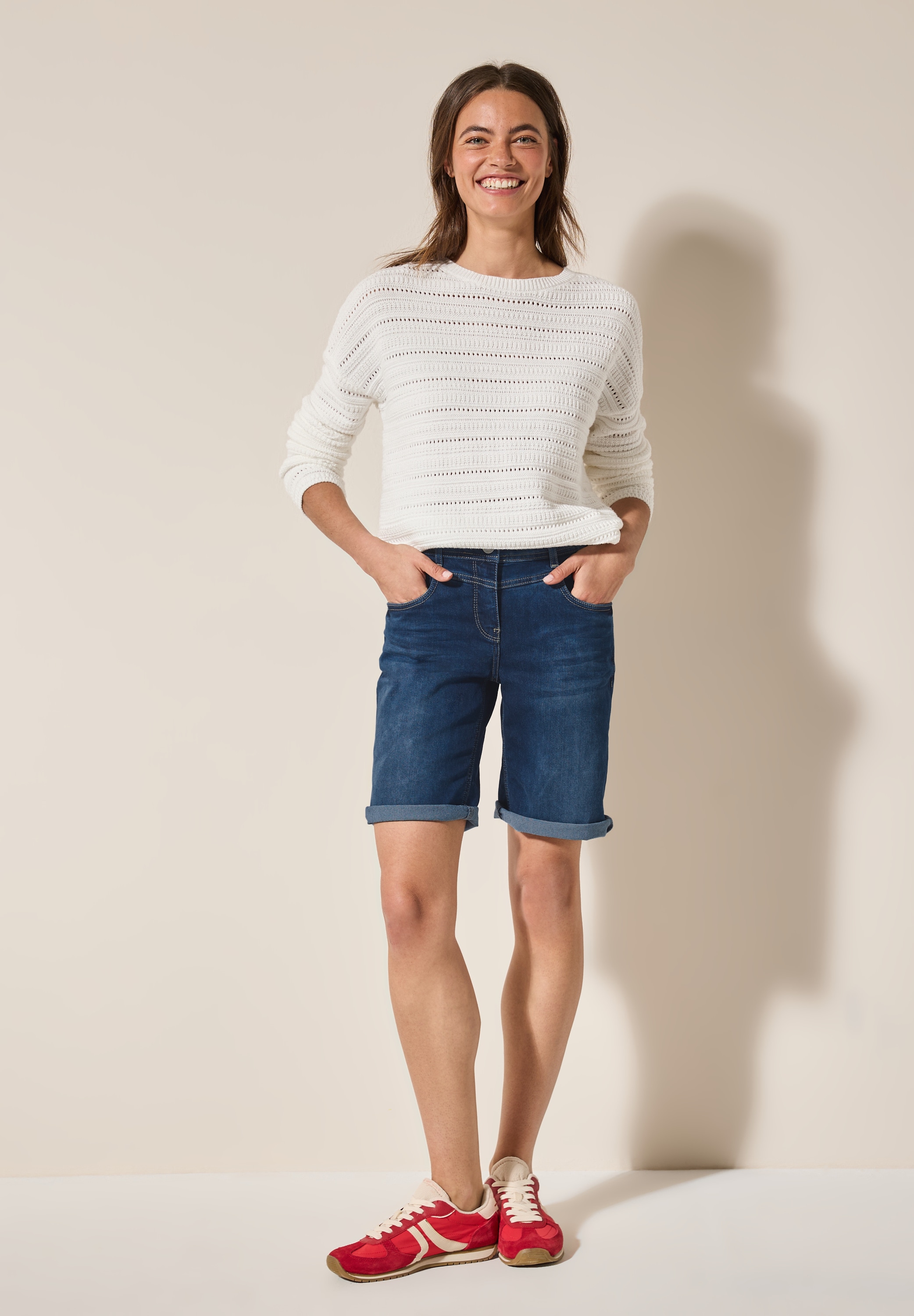 Cecil Comfort-fit-Jeans, Middle Waist