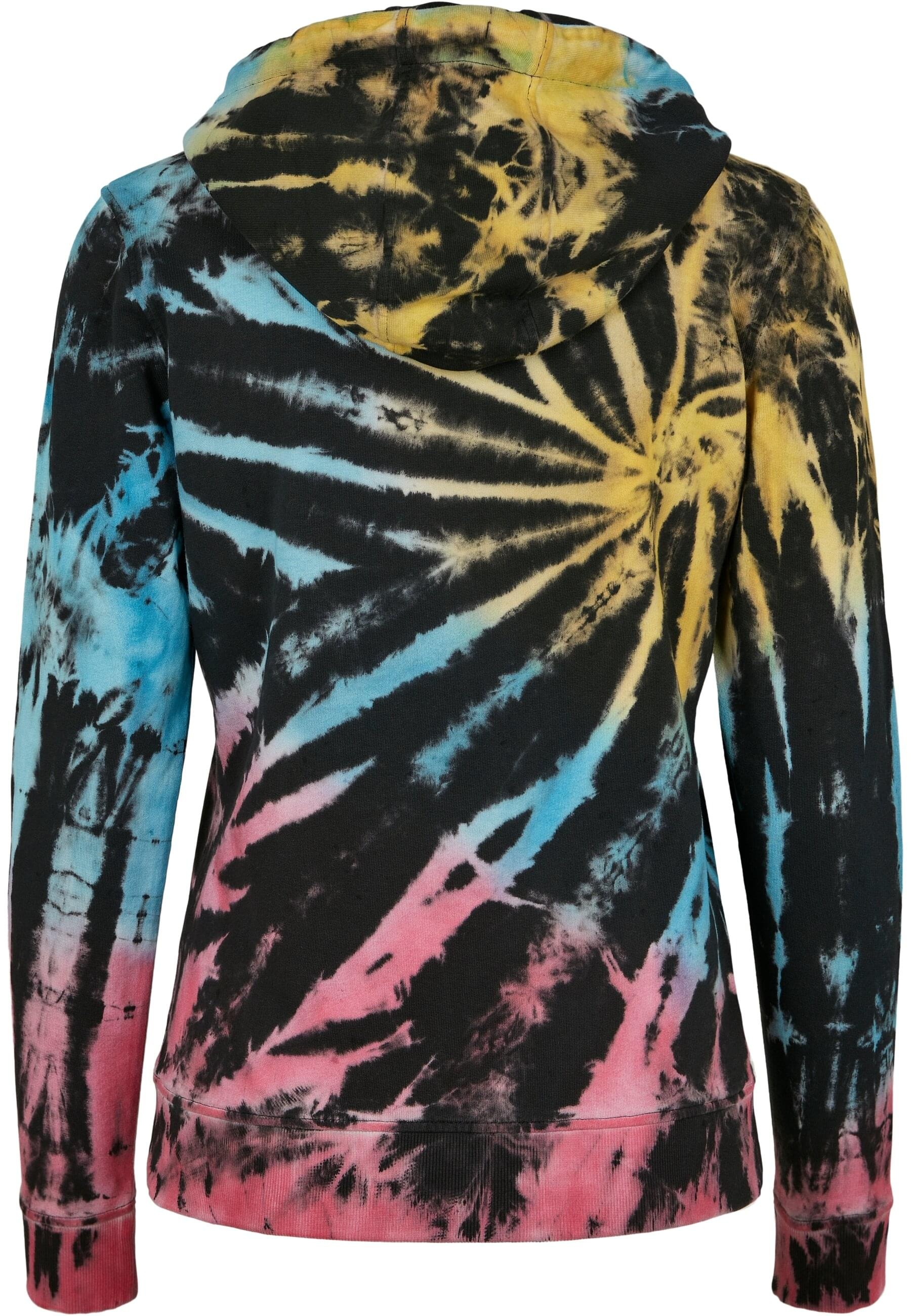 URBAN CLASSICS Kapuzenpullover »Urban Classics Damen Ladies Tie Dye Hoody«, (1 tlg.)