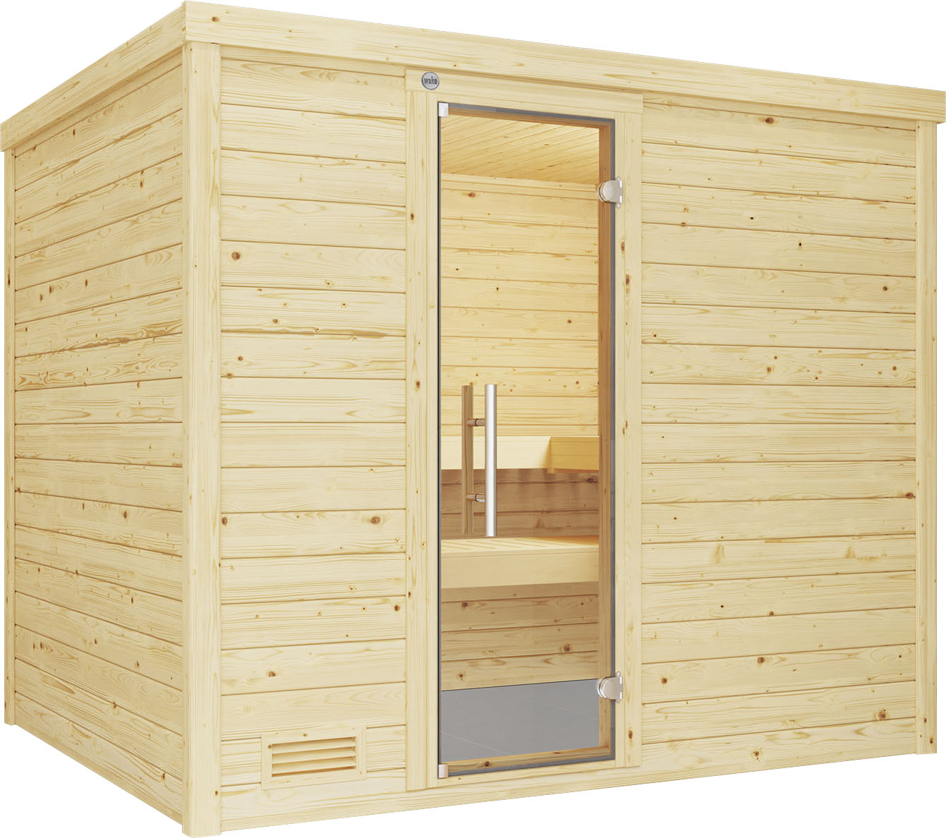 weka Sauna "Bergen" Set, 7,5 kW-Ofen mit digitaler Steuerung