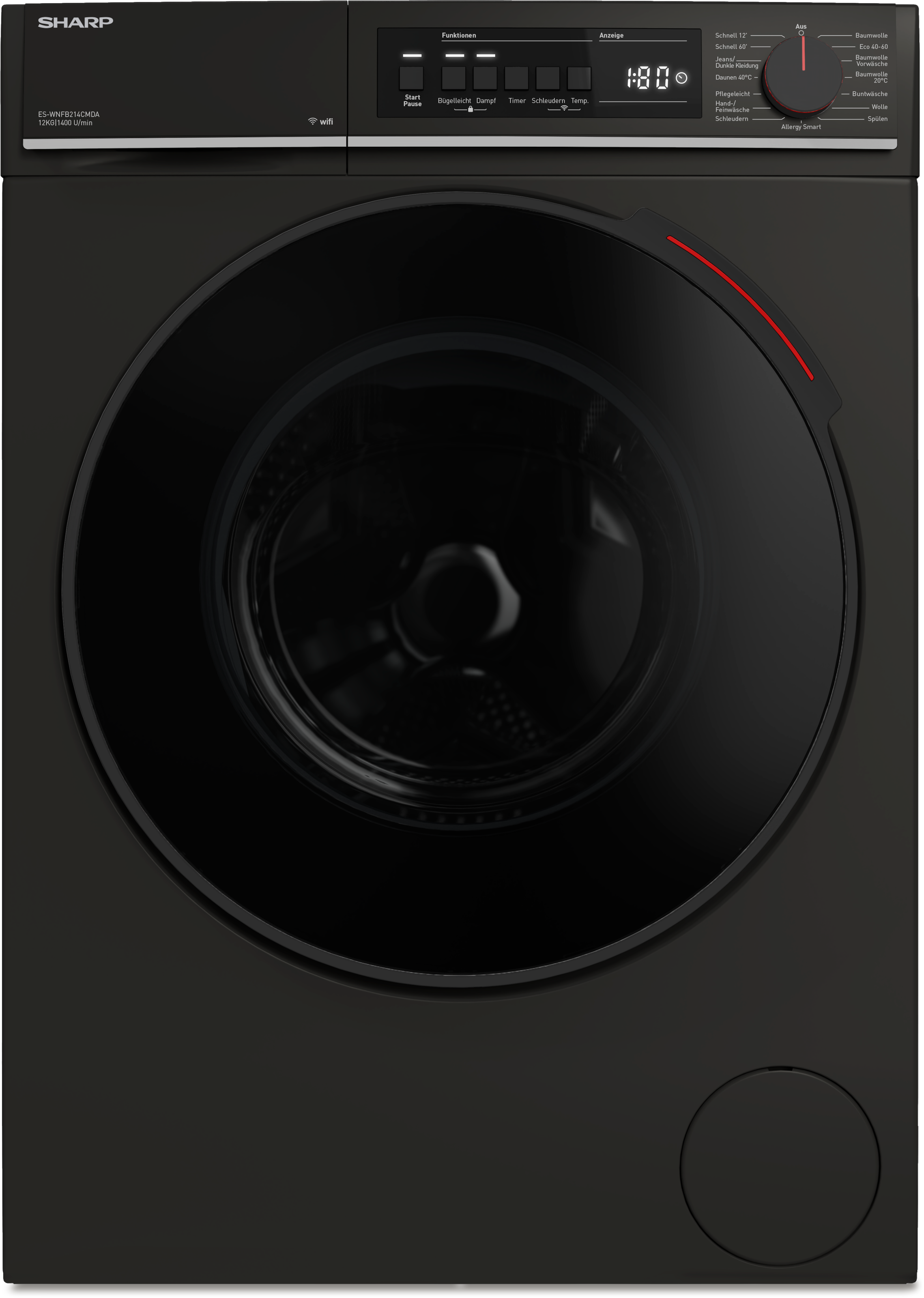 Sharp Waschmaschine Mid Class "ES-WNFB214CMDA-DE" 12 kg 1400 U/min 12kg / + günstig online kaufen