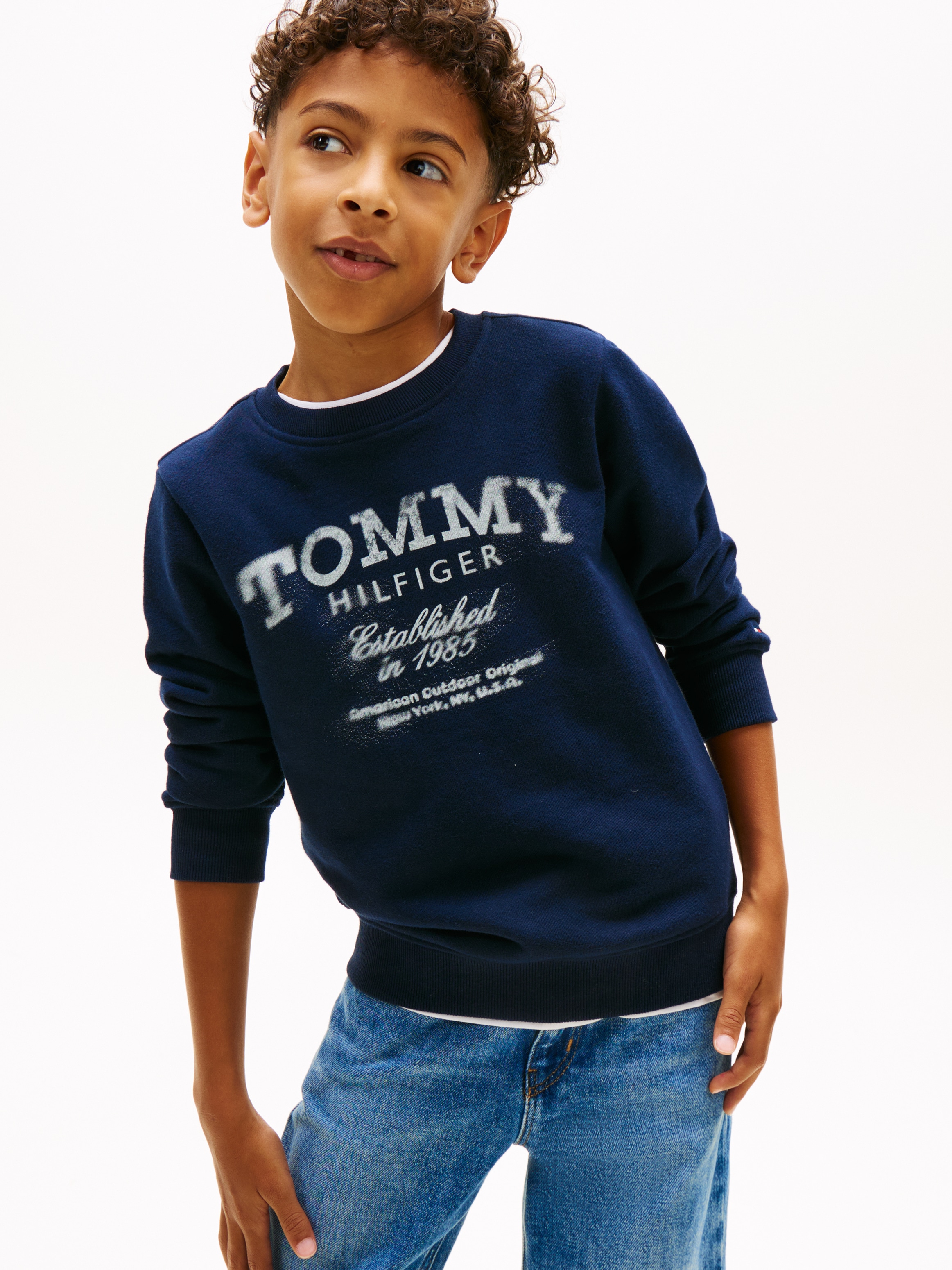 Tommy Hilfiger Sweatshirt, Regular fit, für Kinder bis 16 Jahre