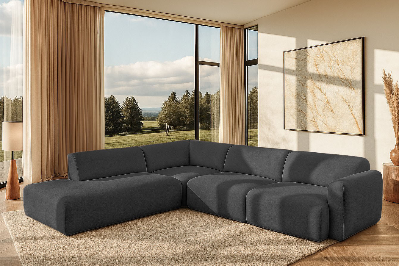 OTTO home Ecksofa "Myrland Wohnlandschaft" Breite 310 cm, L-Form, Chenille, Easy Clean Stoff, mit Kaltschaum