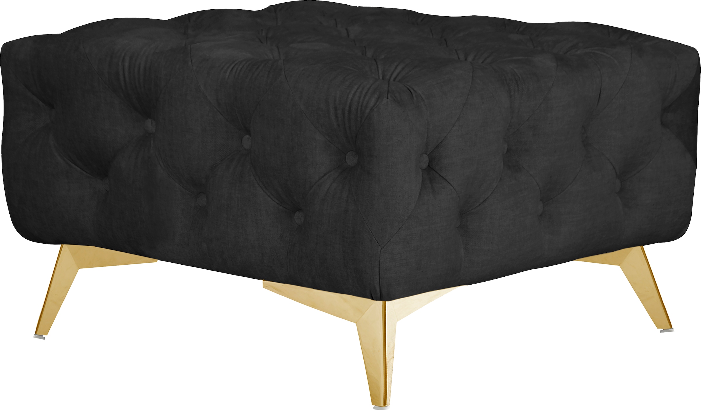 Home affaire Polsterhocker "Glynis" aufwändige Knopfheftung, moderne Cheste günstig online kaufen