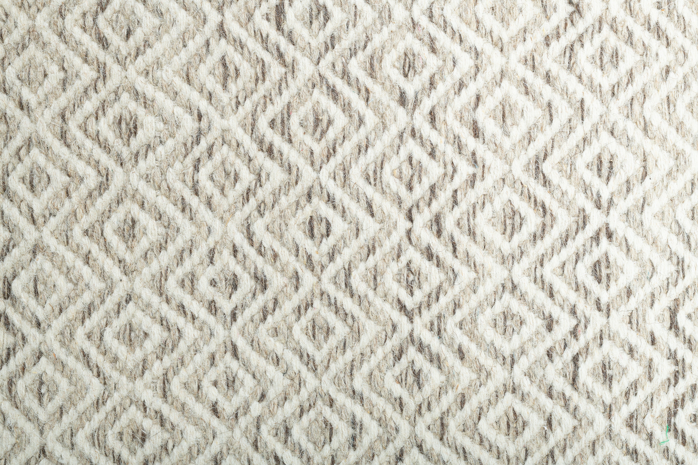 my home Wollteppich »Daoulas«, rechteckig, 10 mm Höhe, Handweb Teppich, reine Wolle, modernes Rauten Muster, Scandi Design