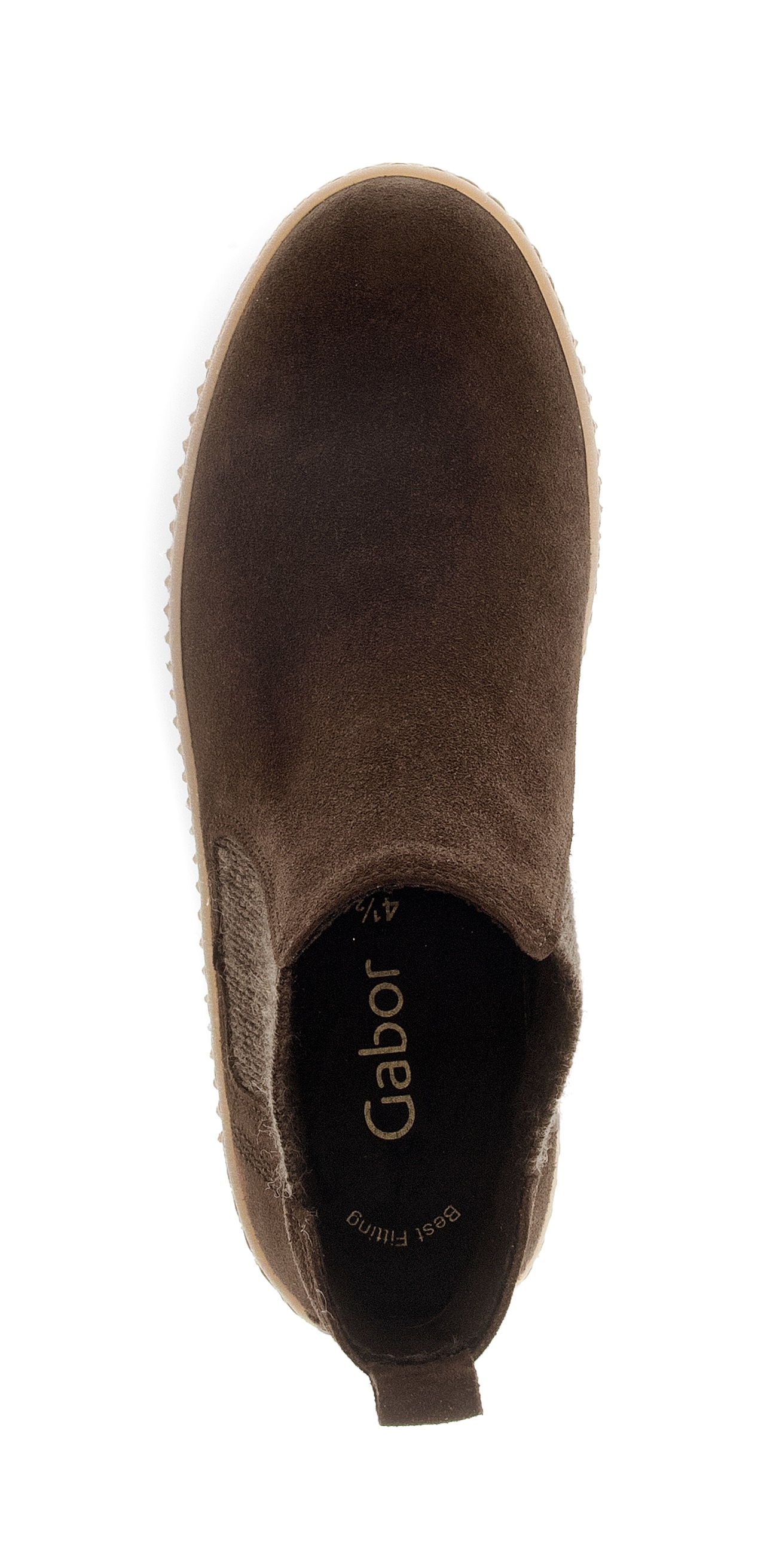 Gabor Chelseaboots, Plateau, Stiefelette, Schlupfschuh mit dezenten Kontrastnähten