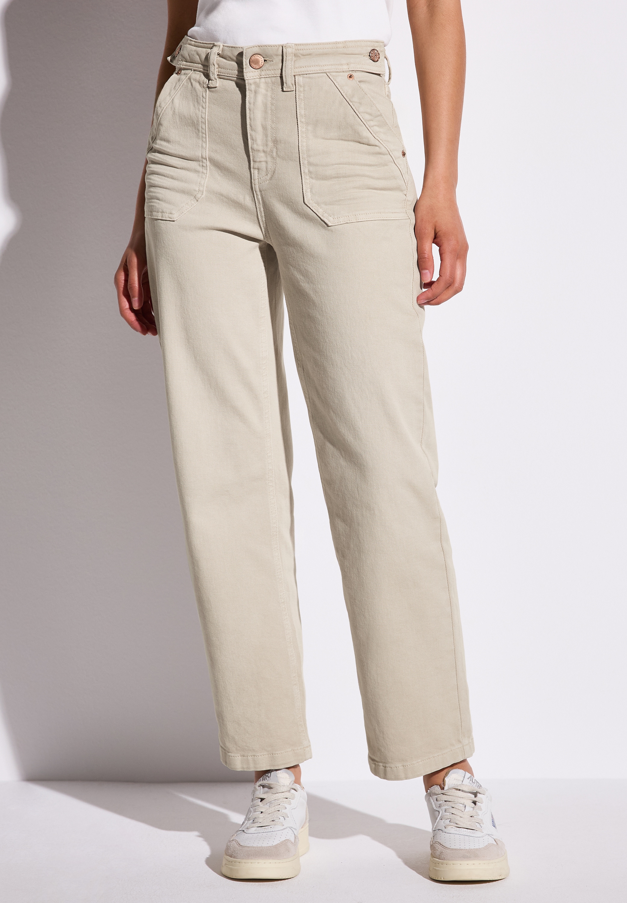 STREET ONE Straight-Jeans, High Waist