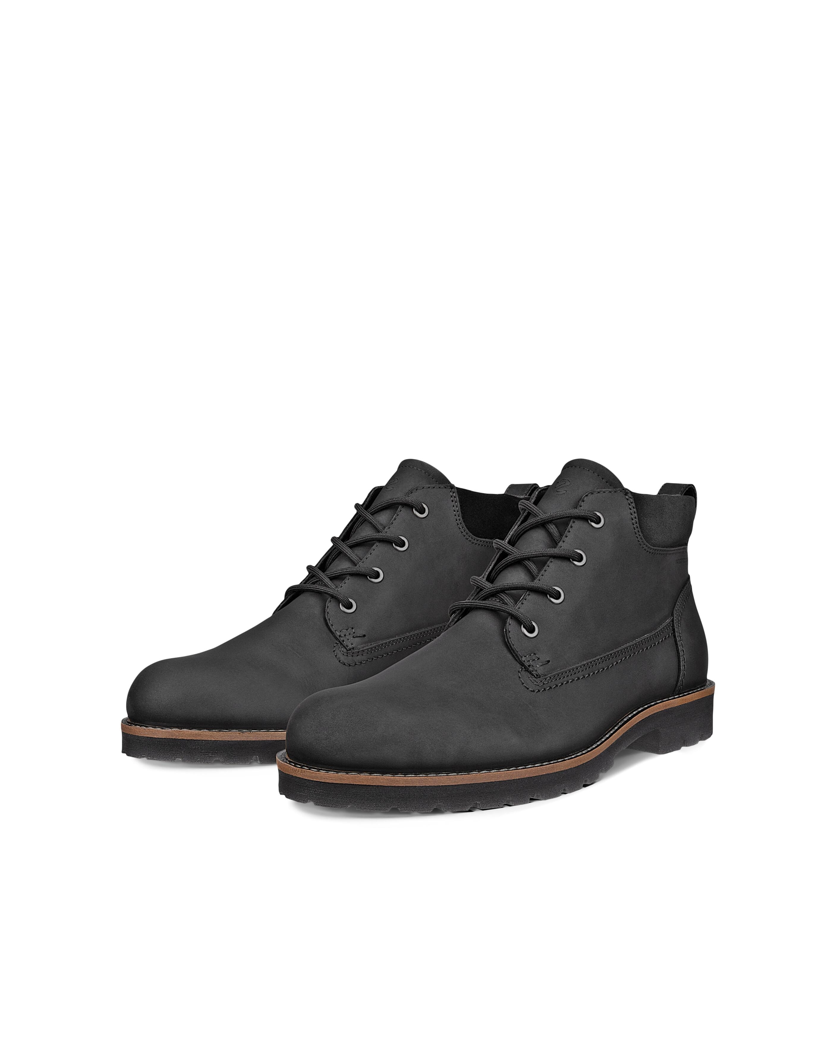 Ecco Schnürstiefelette "ECCO CHARLESTOWN" Schnürboots, Workerboots mit Profilsohle, waterproof