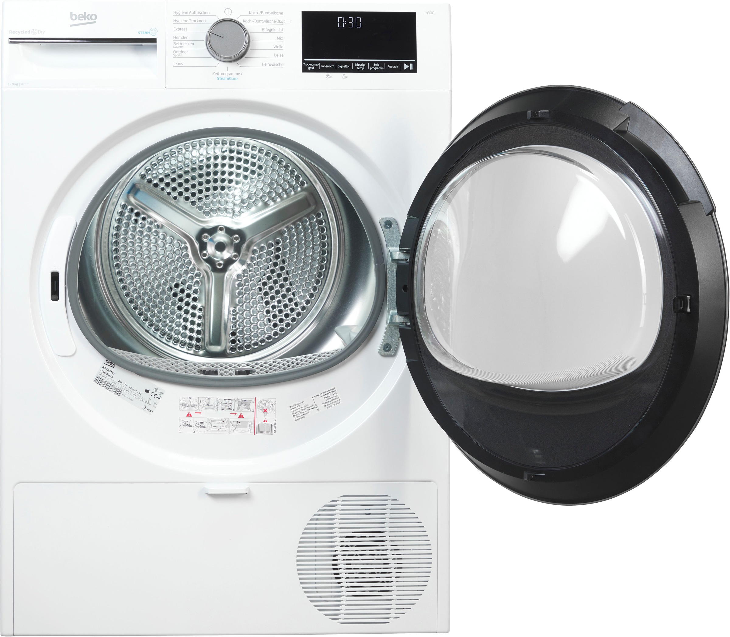 BEKO Wärmepumpentrockner "B3T32491" 9 Knitterschutz, Hygienic Refresh, ProS günstig online kaufen