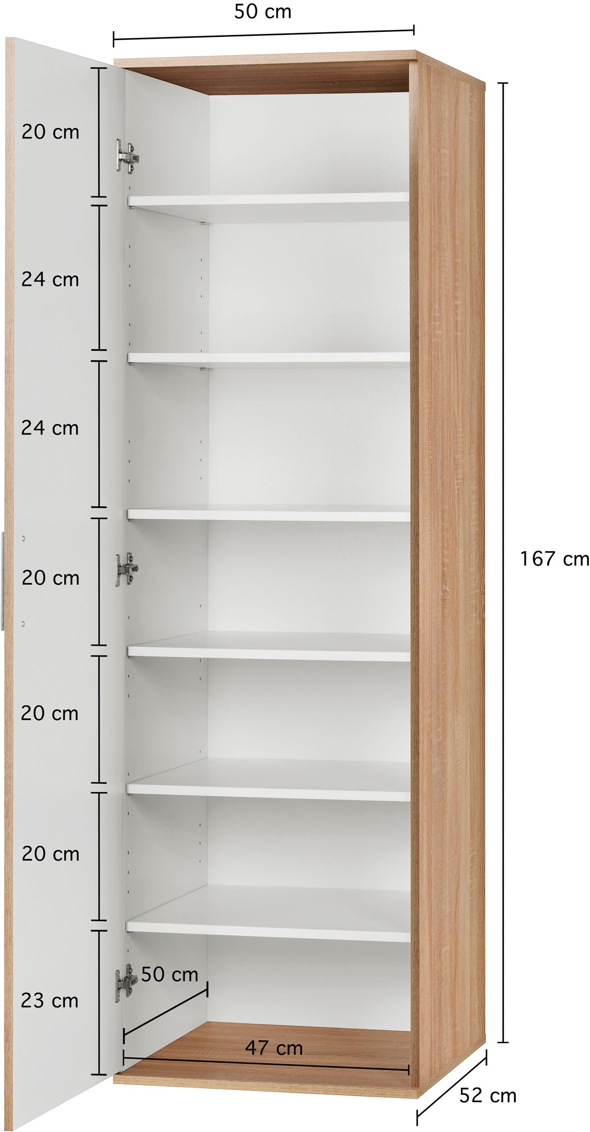 Procontour Mehrzweckschrank »Haushaltsschrank Clara BESTSELLER!« OTTOs Choice, 