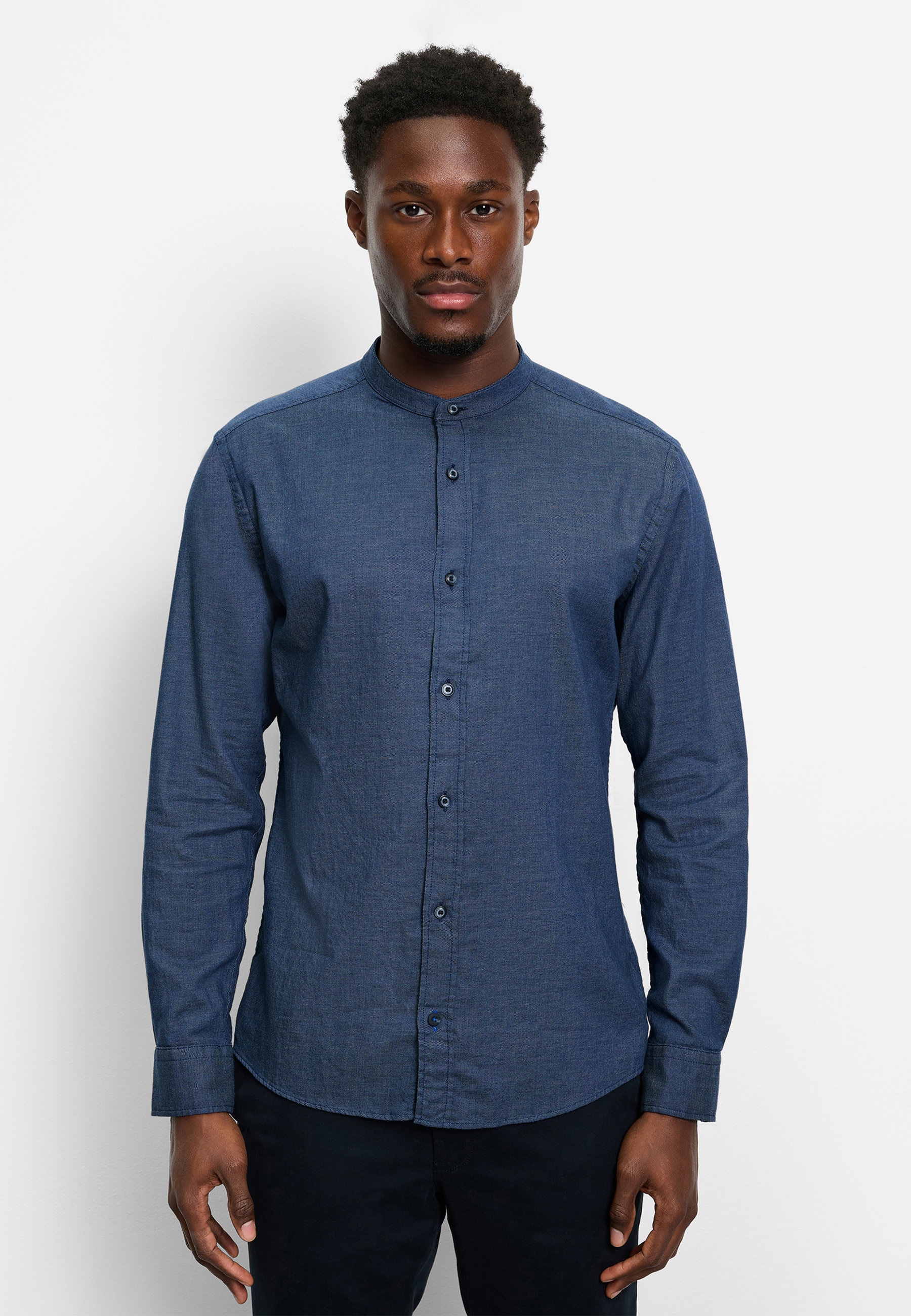 OLYMP Langarmhemd "OLYMP Casual, regular fit, Stehkragen" günstig online kaufen