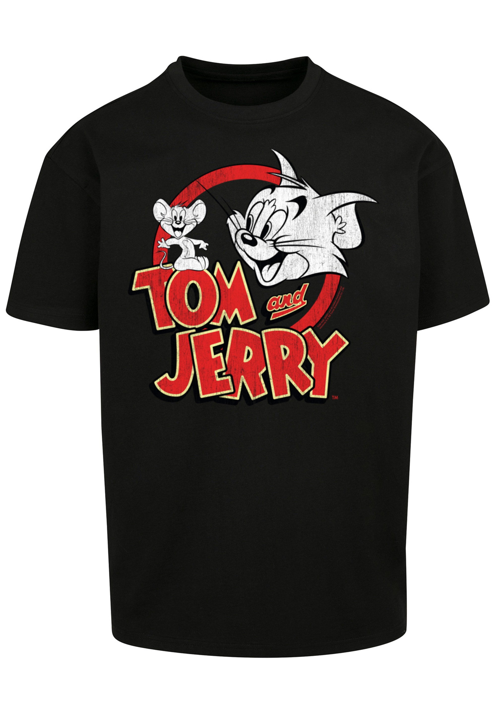 F4NT4STIC T-Shirt "Tom And Jerry Distressed Logo", Print günstig online kaufen
