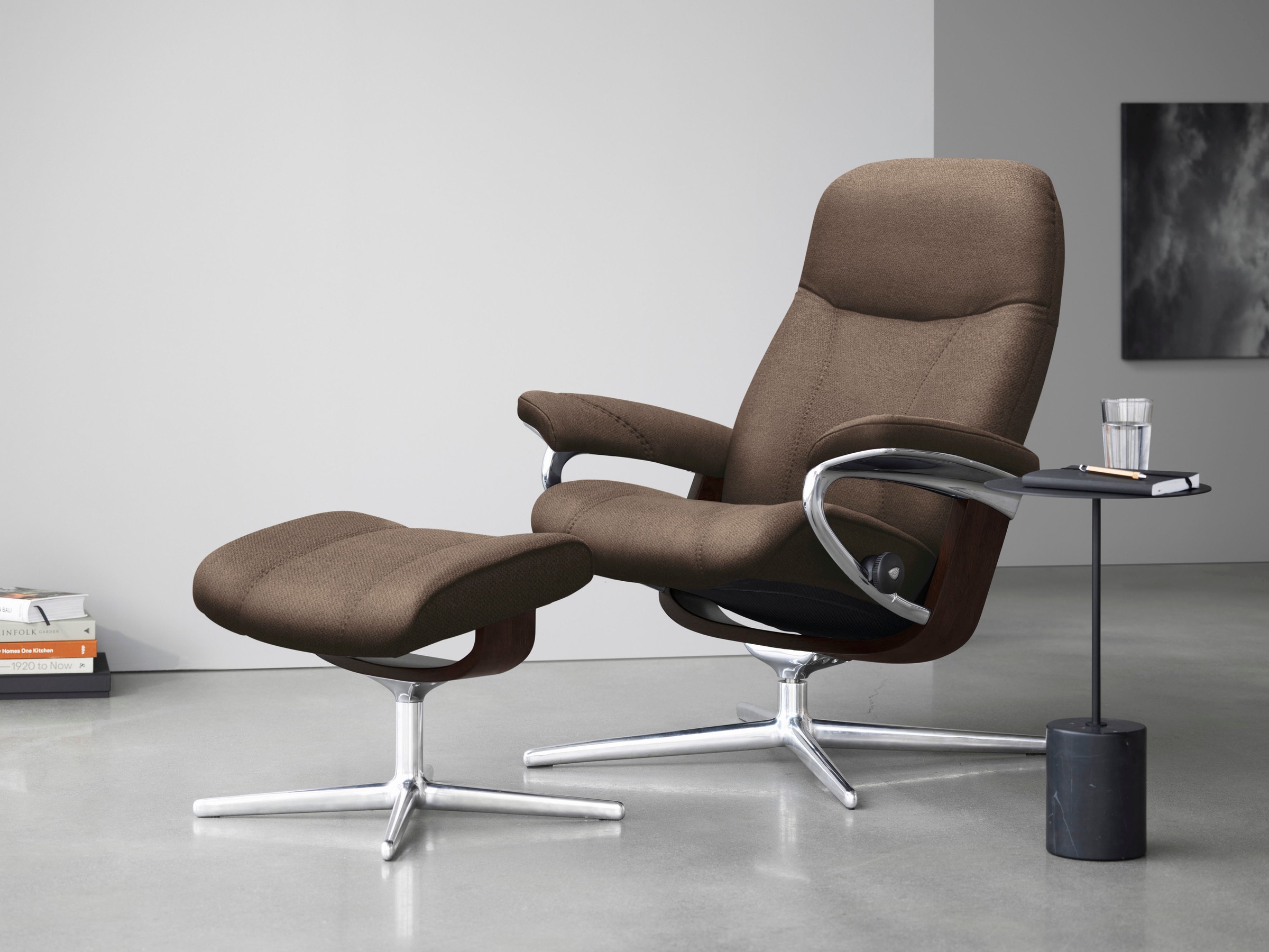 Stressless Relaxsessel "Consul", mit Cross Base, Größe S, M & L, Holzakzent günstig online kaufen