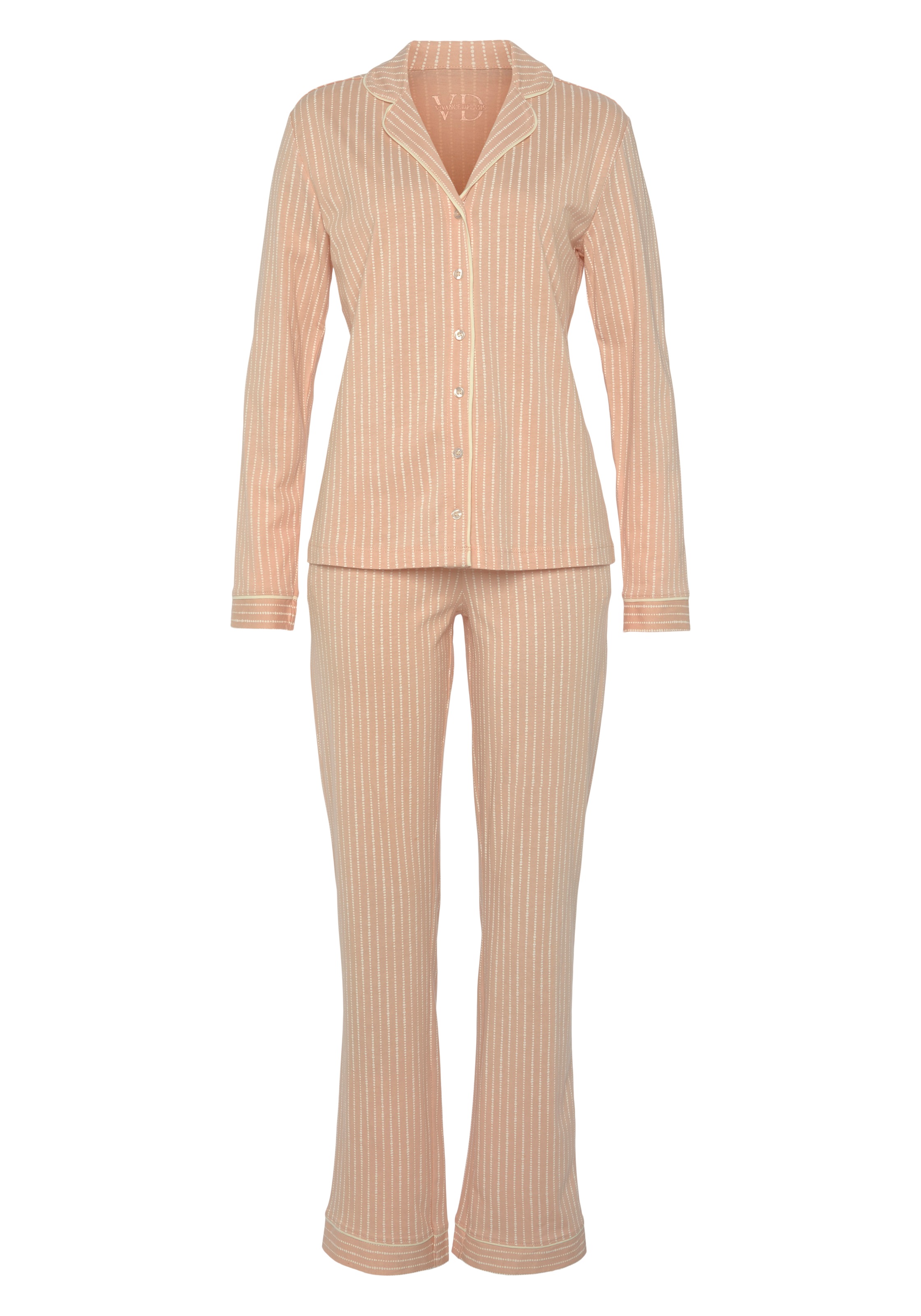 Vivance Dreams Pyjama 2 Stk. tlg., im klassischen Schnitt günstig online kaufen