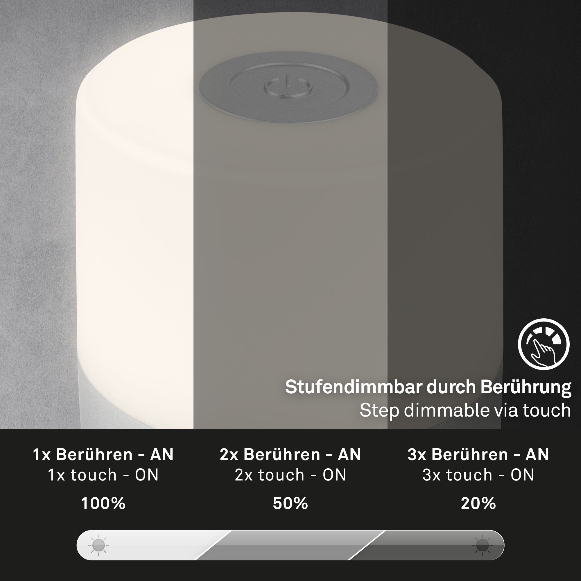Briloner Leuchten USB Tischleuchte »SMAL«