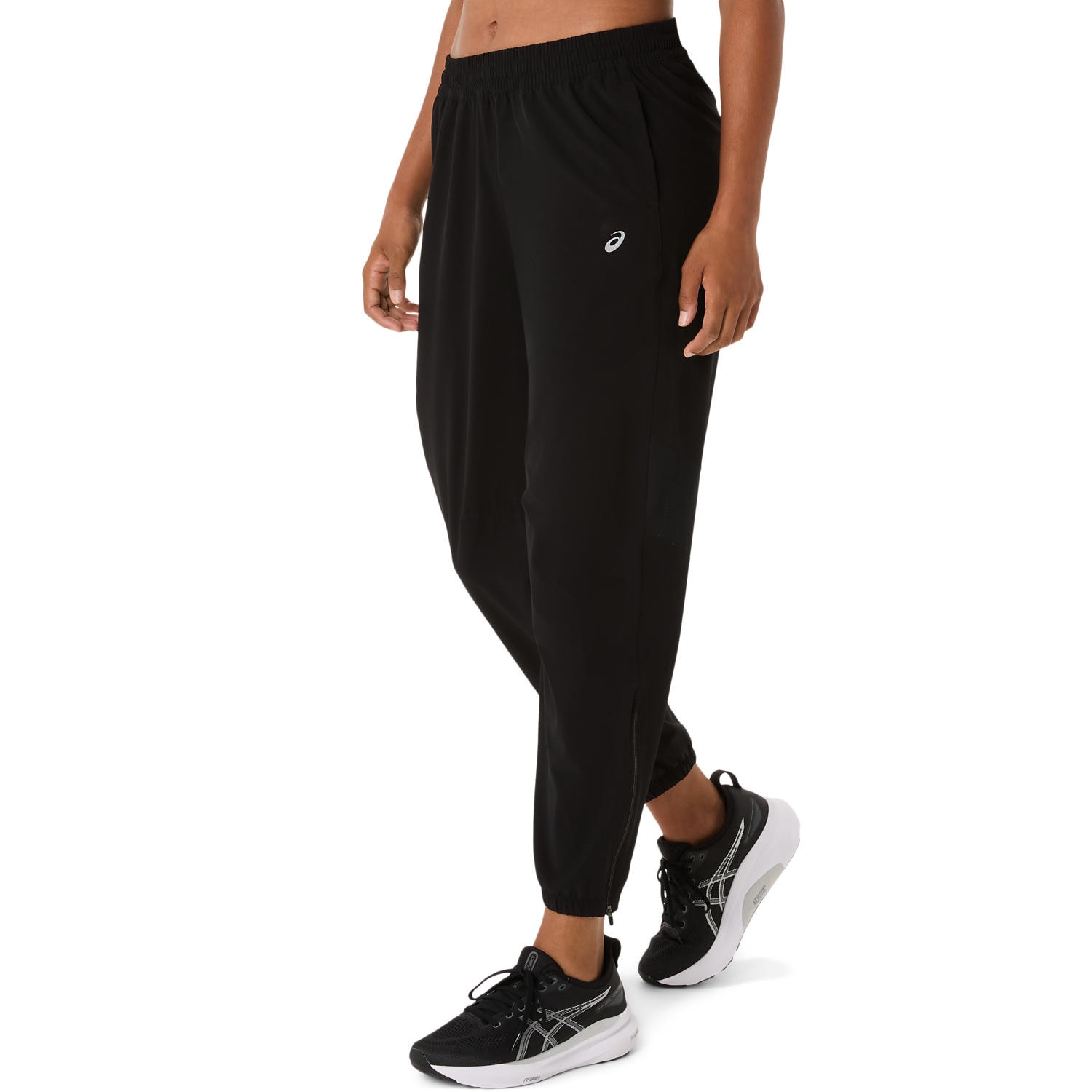 Asics Laufhose "ASICS CORE WOVEN PANT" Schnelltrocknend, Reflektierend, Smartphone-Fach