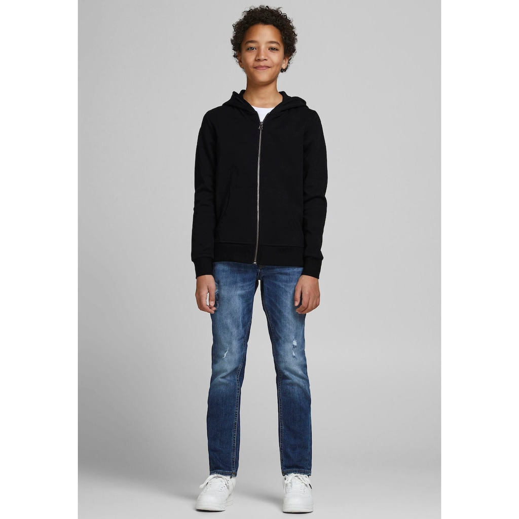 Jack & Jones Junior Kapuzensweatjacke »JJEBASIC SWEAT ZIP HOOD NOOS JNR«