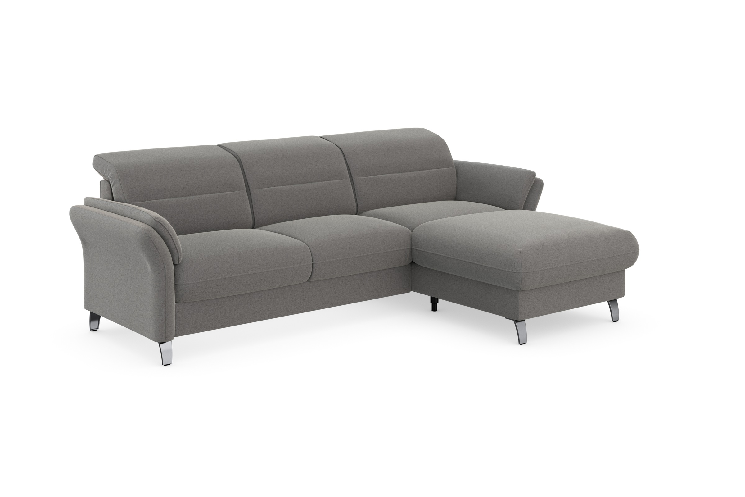 sit&more Ecksofa »Grenoble L-Form mit Federkern«, wahlweise mit Bettfunktion, Bettkasten, Arm- und Kopfteilverstellung
