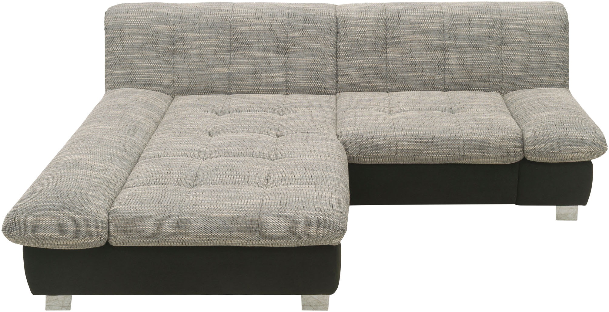 DOMO collection Ecksofa »100031 kompakte Stellmaße, komfortabel und bequem, L-Form«, wahlweise mit Bettfunktion und Armteilverstellung. Breite 234cm
