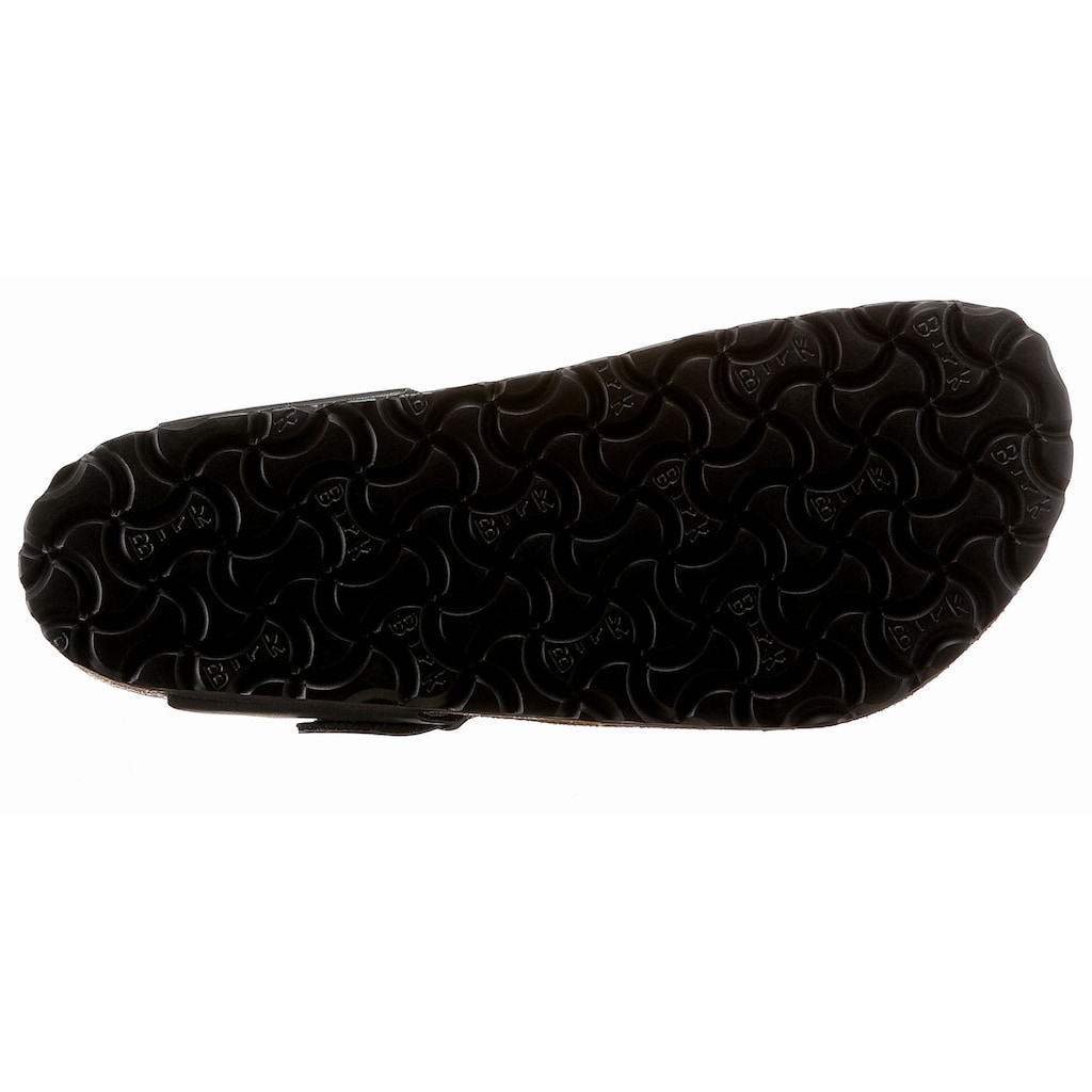 Schuhe Hausschuhe Birkenstock Zehentrenner »GIZEH BF«, mit verstellbarem Riemchen schwarz-black