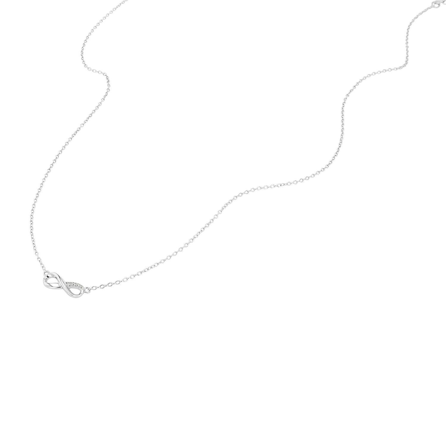 TOM TAILOR Kette mit Anhänger »Schmuck Geschenk Silber 925 Infinity Unendlichkeitsschleife« mit Zirkonia (synth.)