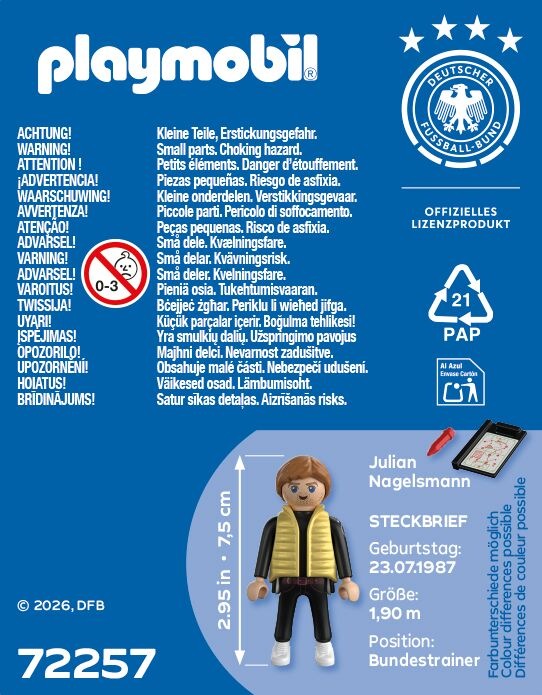 Playmobil® Konstruktions-Spielset »Julian Nagelsmann (72257), DFB« Made in Europe