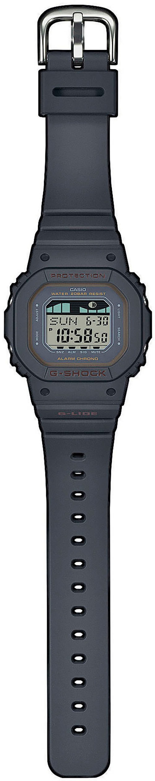 CASIO G-SHOCK Chronograph »GLX-S5600-1ER«, Quarzuhr, Armbanduhr, Damen, Herren, digital, bis 20 bar wasserdicht