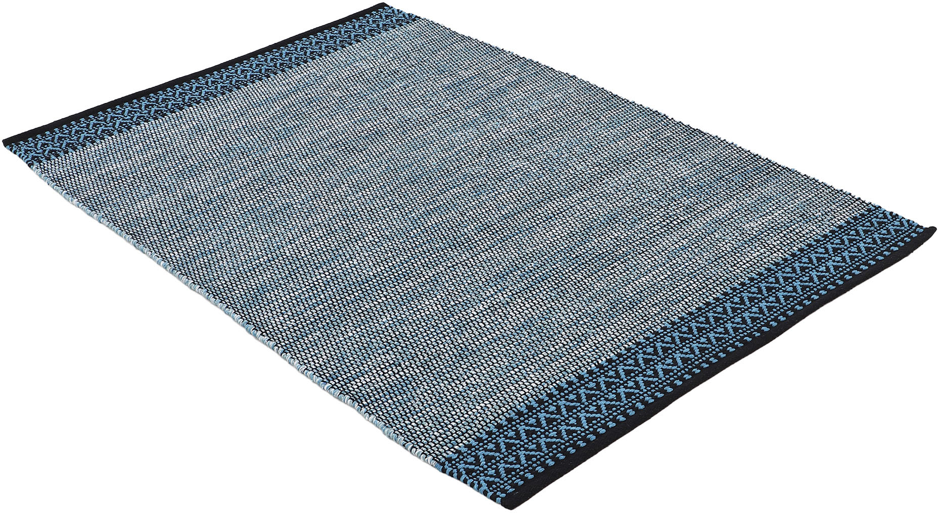 Thumbnail - carpetfine Teppich "Kelim Mia auch als Läufer erhältlich", rechteckig, 6 mm Höhe, Baumwolle Wendeteppich, Bordüre, Wohnz...