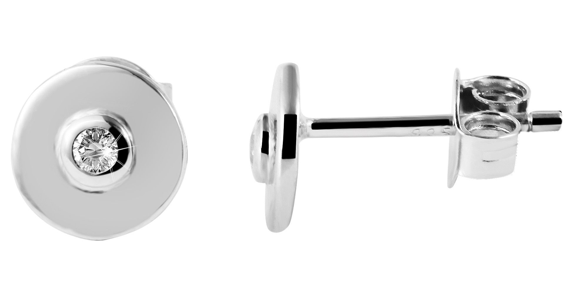 Adelia´s Paar Ohrhänger "Ohrringe – Ohrstecker aus 925 Silber mit Zirkonia" Ideal als Geschenk zum Geburtstag