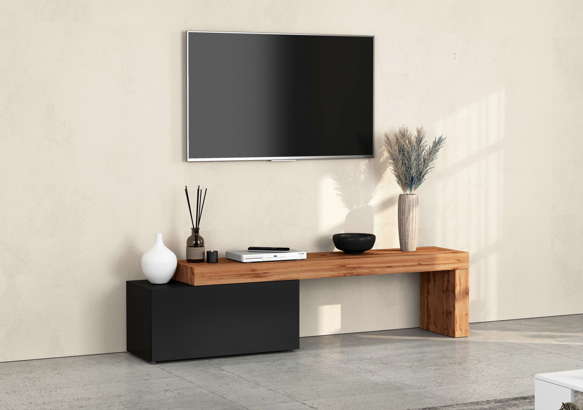 INOSIGN TV-Board "Chronos TV-Board, Lowboard", (1 St., Breite verstellbar v günstig online kaufen