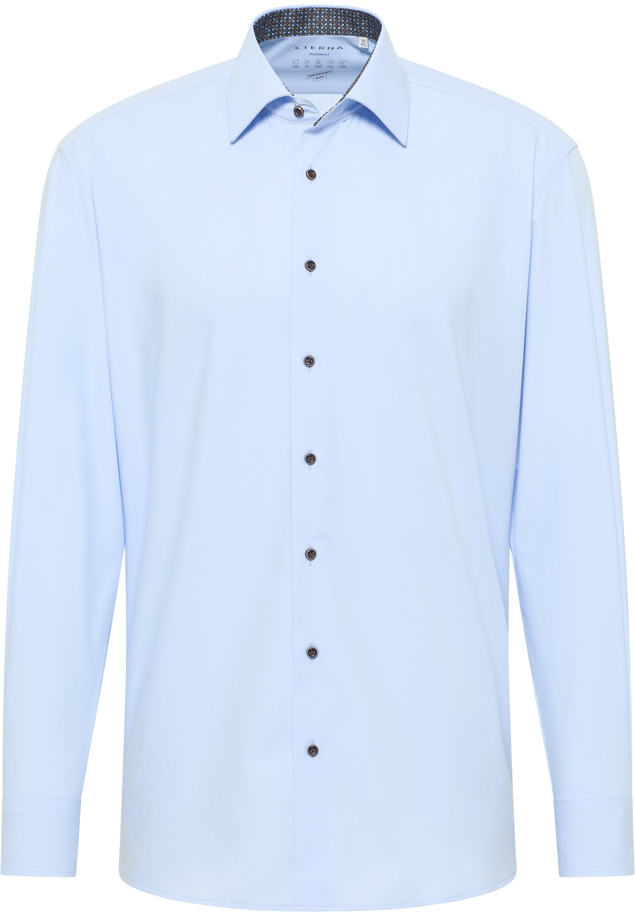 Eterna Langarmhemd »MODERN FIT«, NON IRON (bügelfrei)