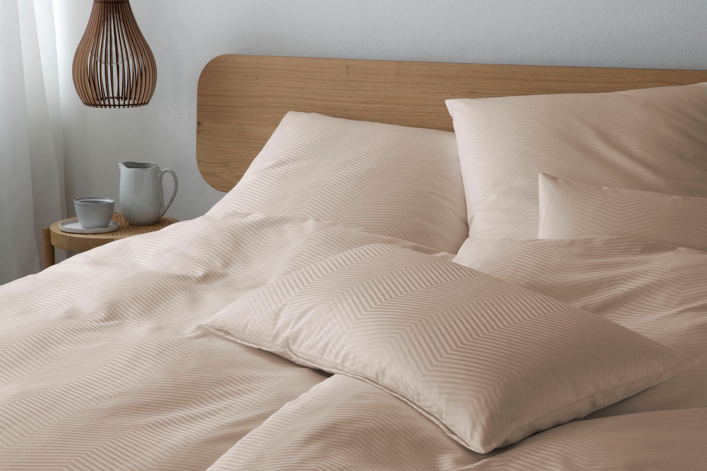 Elegante Bettwäsche "Canova" 2 Stk. tlg. angenehmes Hautgefühl günstig online kaufen