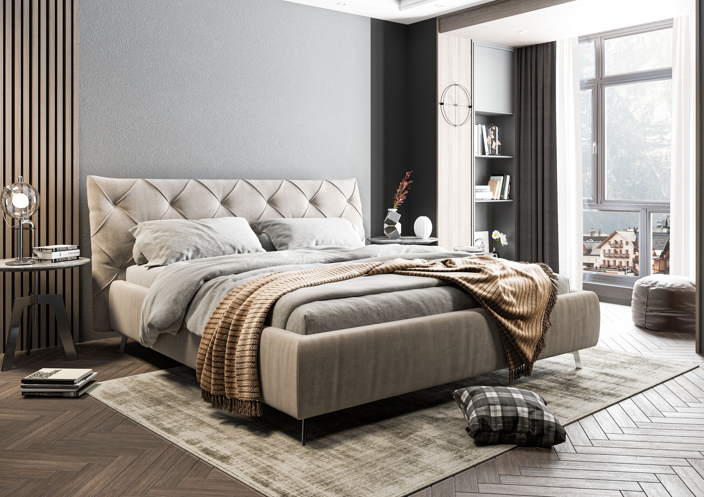 Home affaire Polsterbett "Elloree in 4 Breiten bis 200cm, auch in Leder" Ko günstig online kaufen