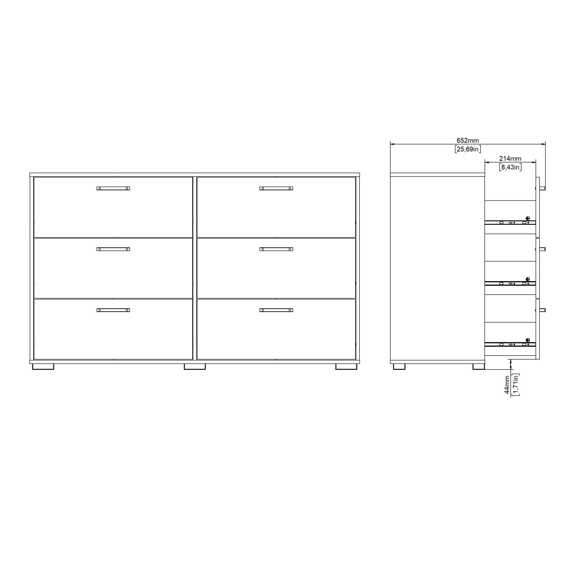 Home affaire Sideboard »Sofia« minimalistisches, modernes Design, Breite 70,2 cm